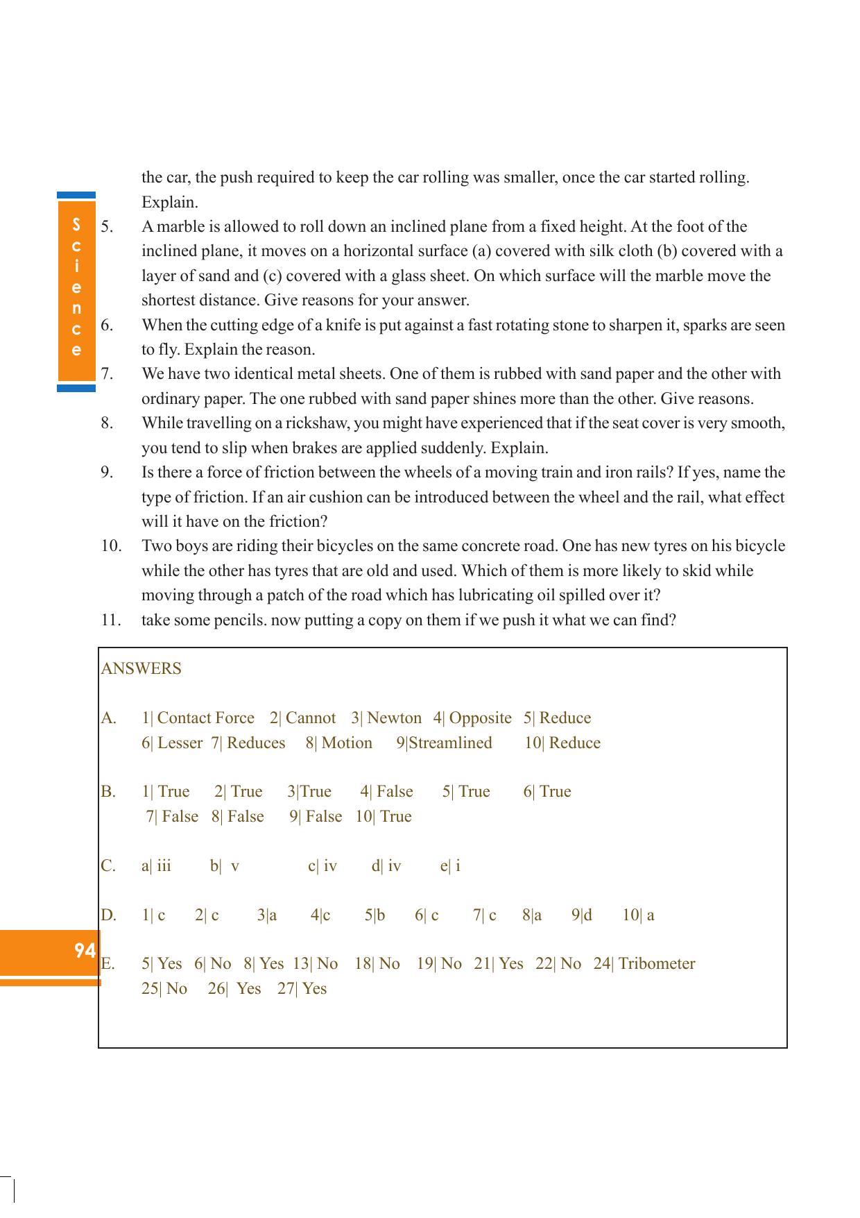 Tripura Board Class 8 Science English Version Workbooks - Page 94