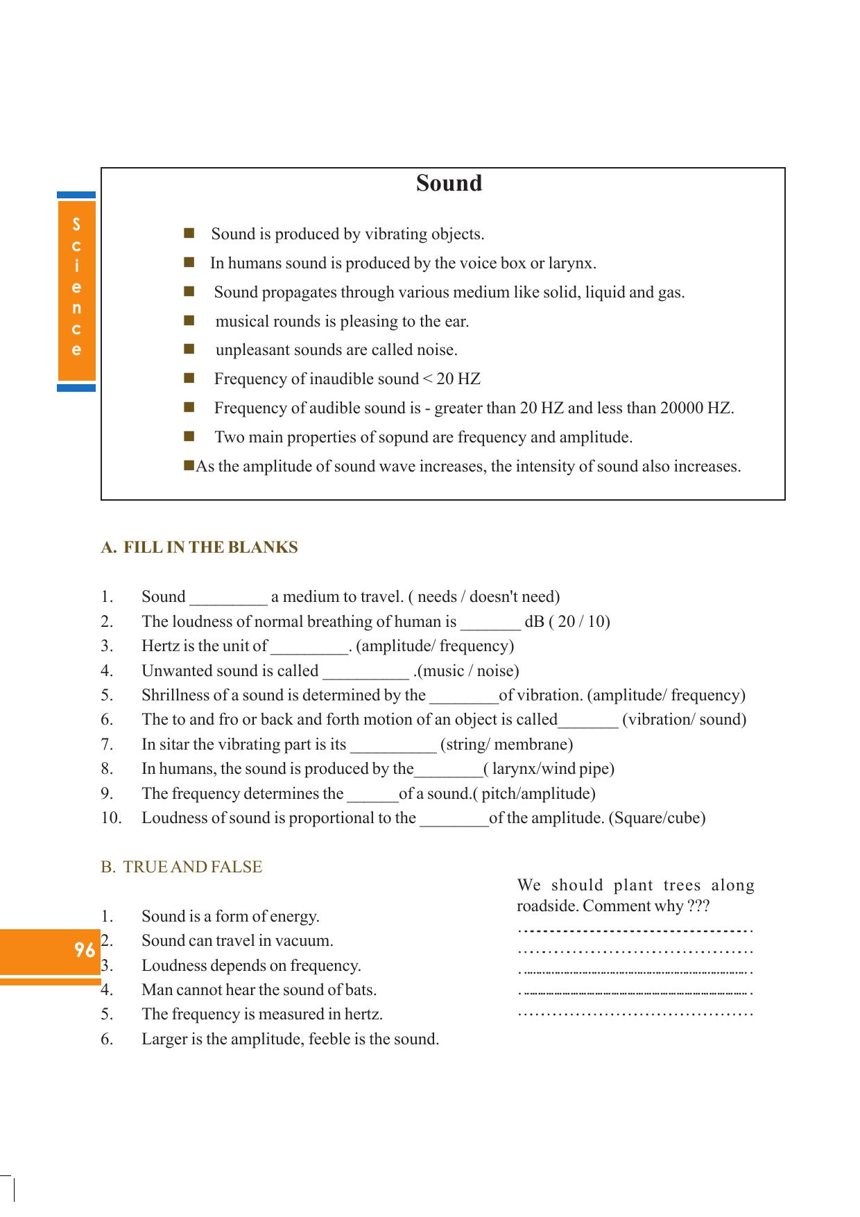 Tripura Board Class 8 Science English Version Workbooks - Page 96