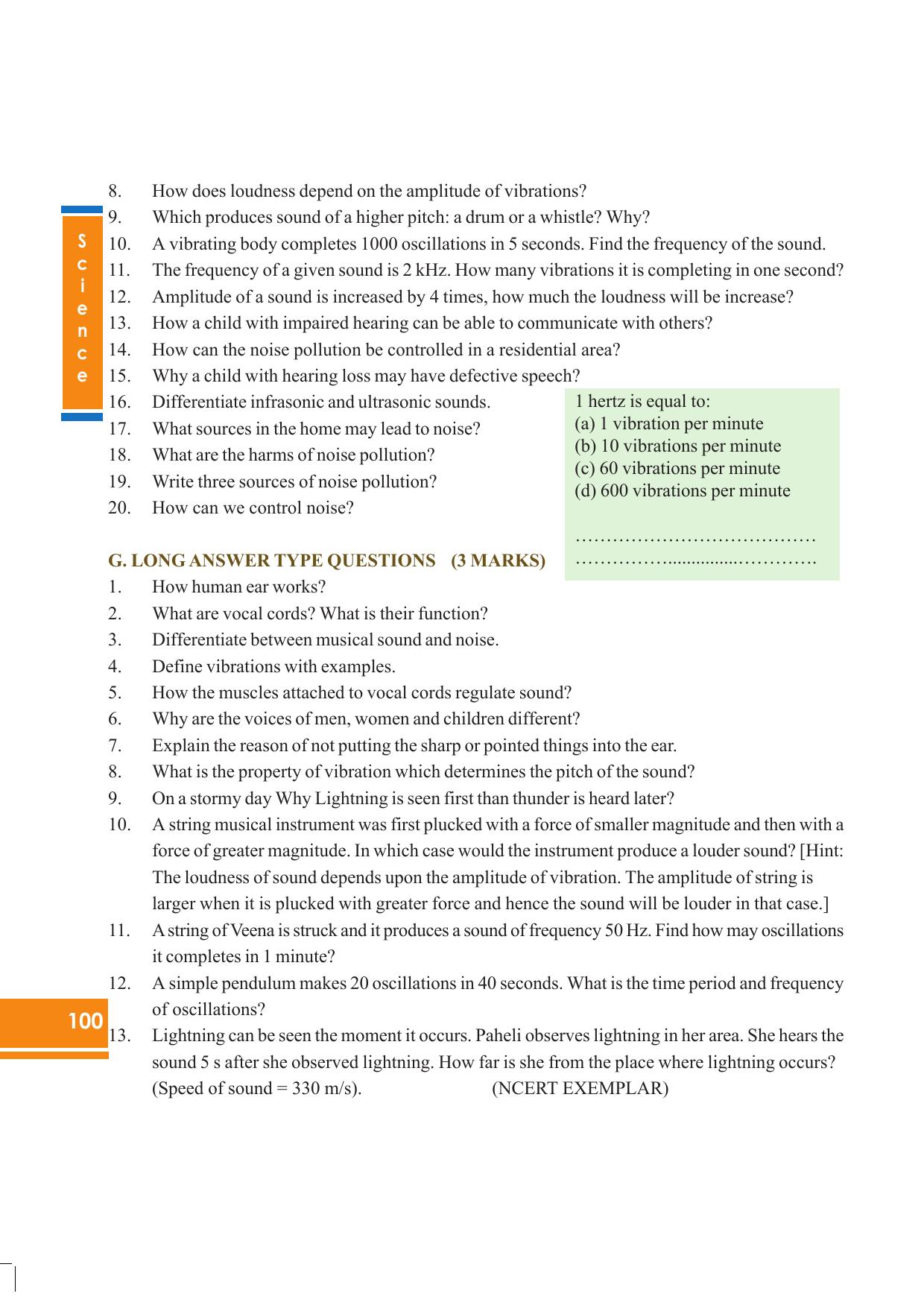 Tripura Board Class 8 Science English Version Workbooks - Page 100