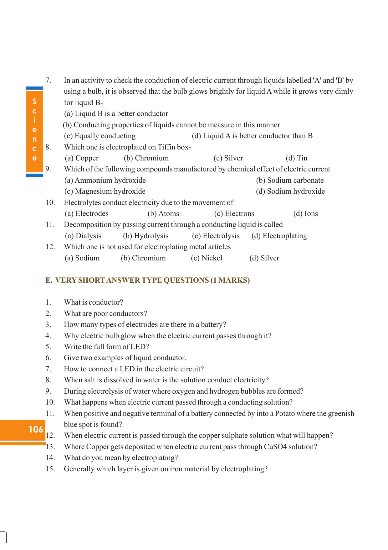 Tripura Board Class 8 Science English Version Workbooks - Page 106
