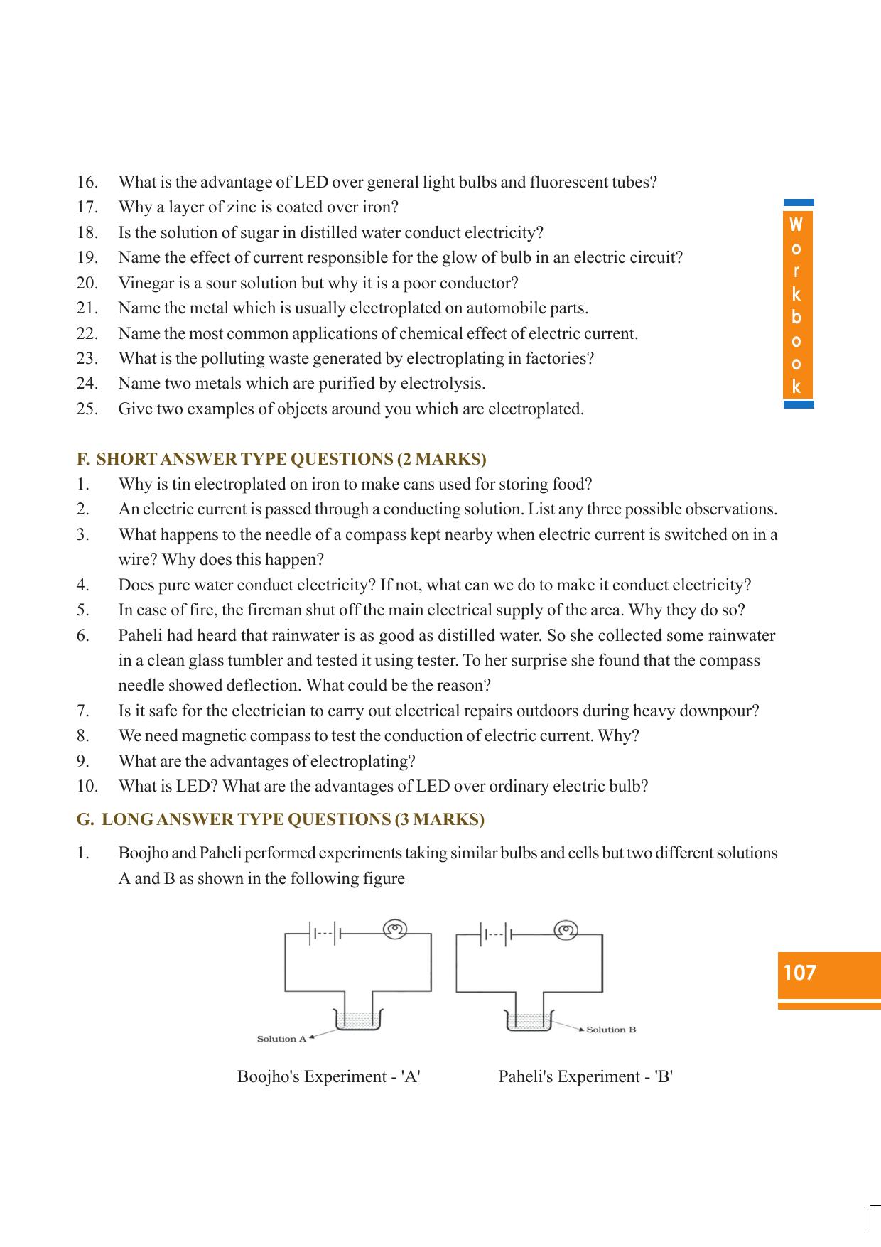 Tripura Board Class 8 Science English Version Workbooks - Page 107