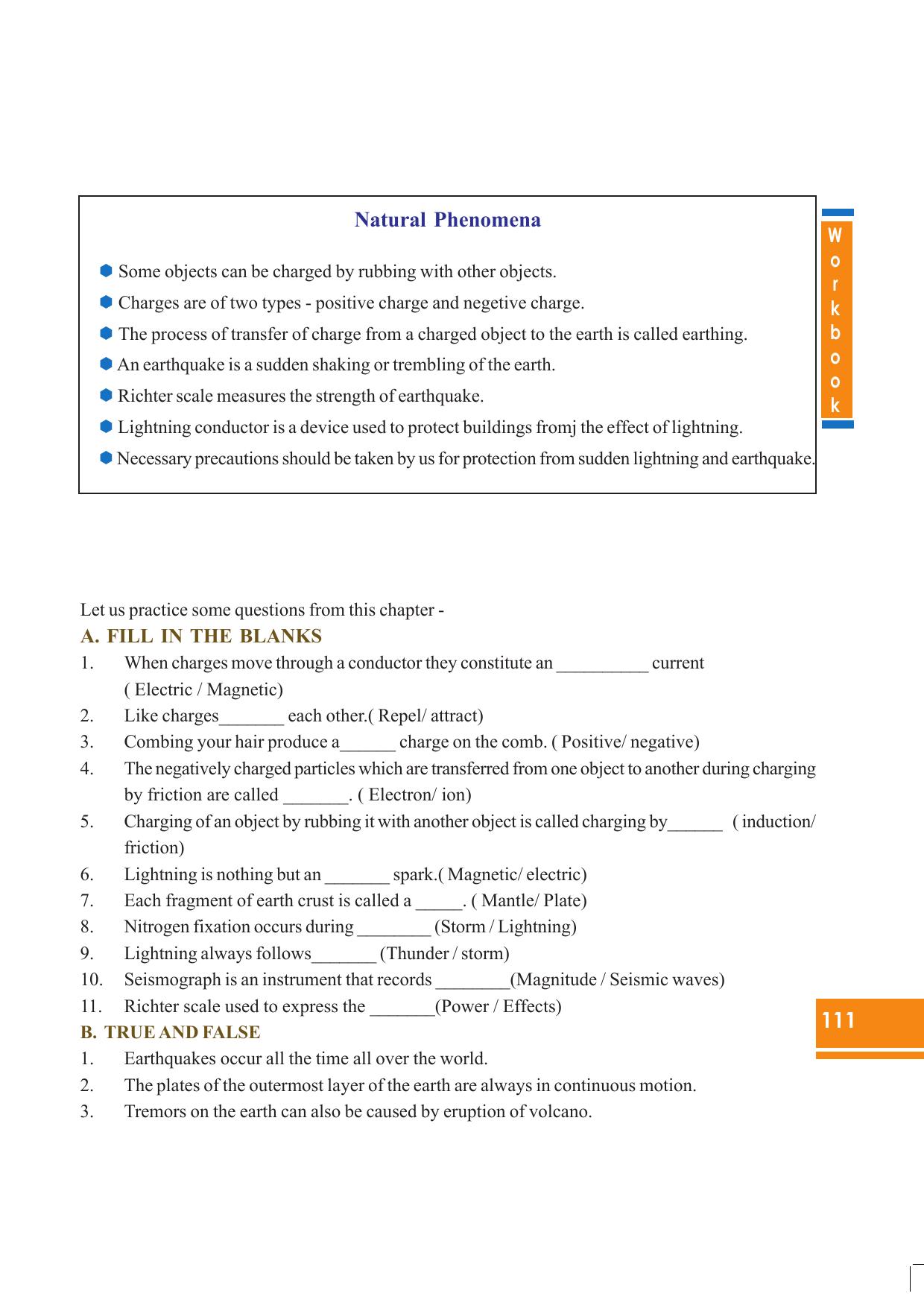 Tripura Board Class 8 Science English Version Workbooks - Page 111