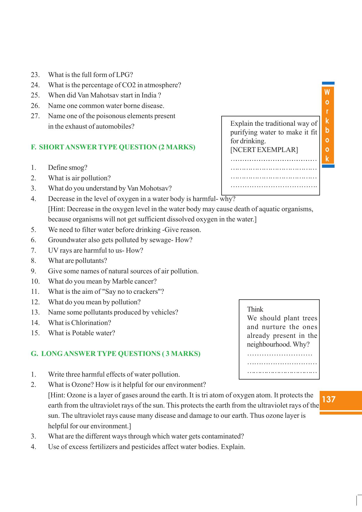 Tripura Board Class 8 Science English Version Workbooks - Page 137