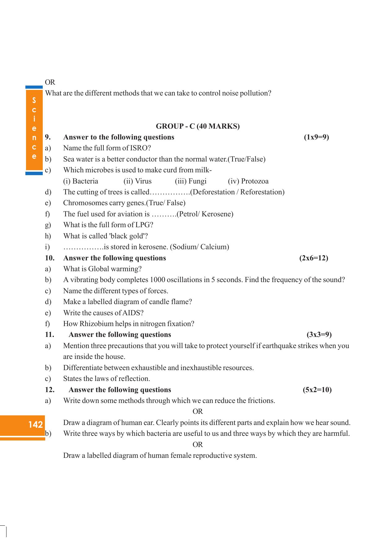 Tripura Board Class 8 Science English Version Workbooks - Page 142
