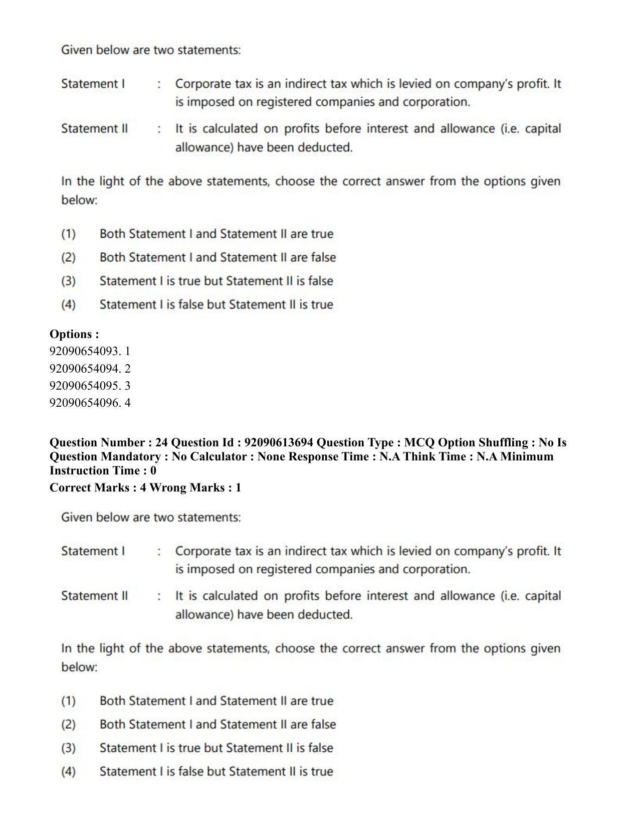CUET PG 2023: ACQP25 – Vyakaran (BHU)(Eng)-Shift 2 (12-06-2023) Question Paper - Page 38