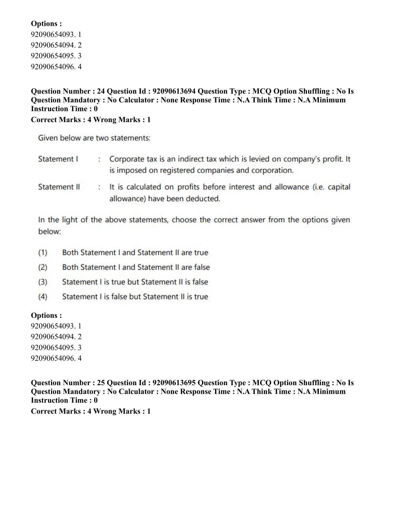 CUET PG 2023: ACQP25 – Vyakaran (BHU)(Eng)-Shift 2 (12-06-2023) Question Paper - Page 39