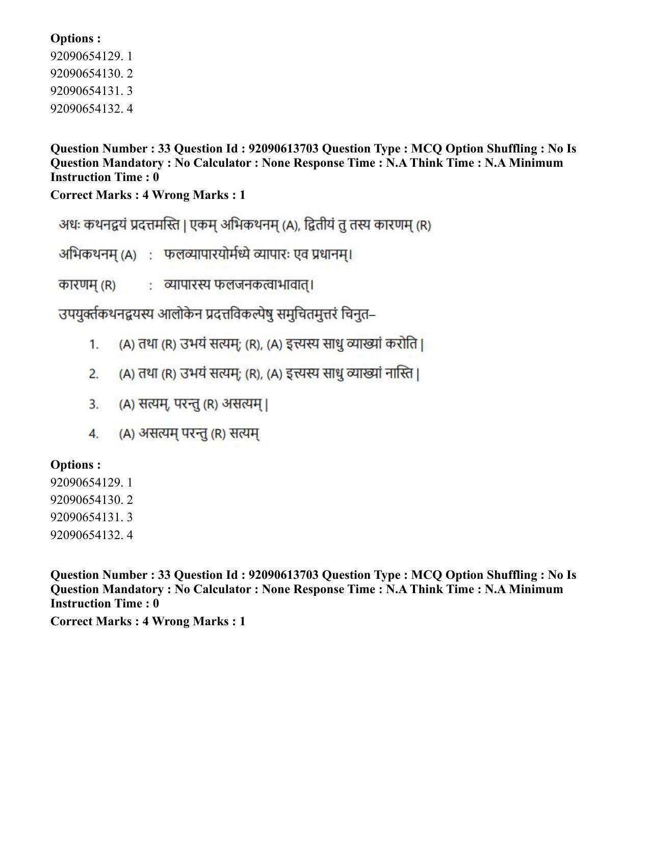 CUET PG 2023: ACQP25 – Vyakaran (BHU)(Eng)-Shift 2 (12-06-2023) Question Paper - Page 57