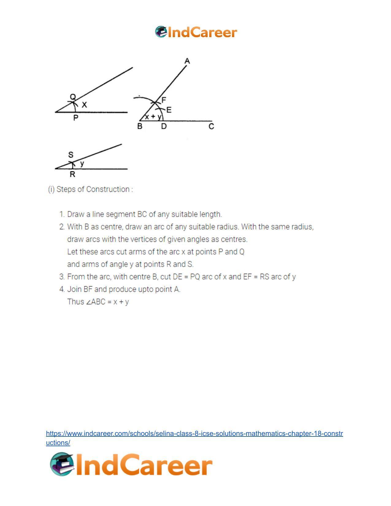Selina Class 8 ICSE Solutions Mathematics : Chapter 18- Constructions - Page 3