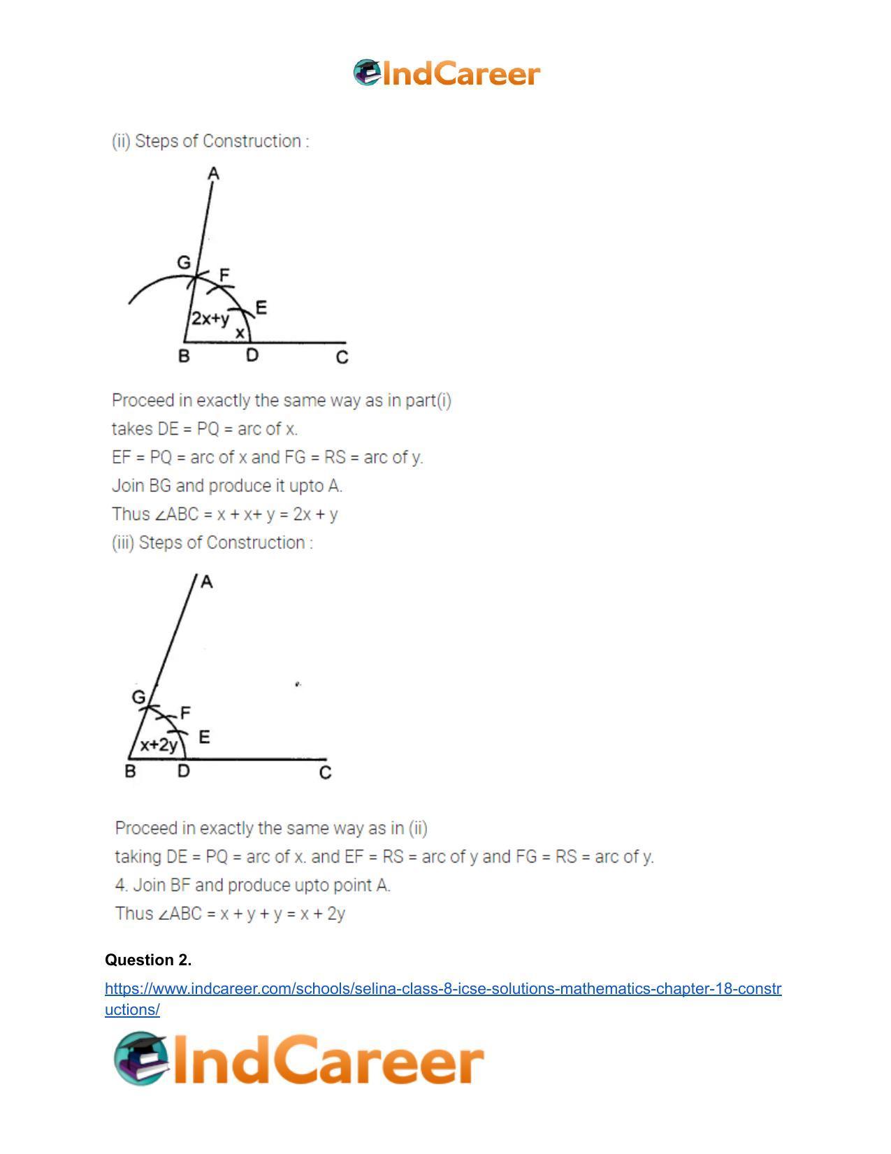 Selina Class 8 ICSE Solutions Mathematics : Chapter 18- Constructions - Page 4