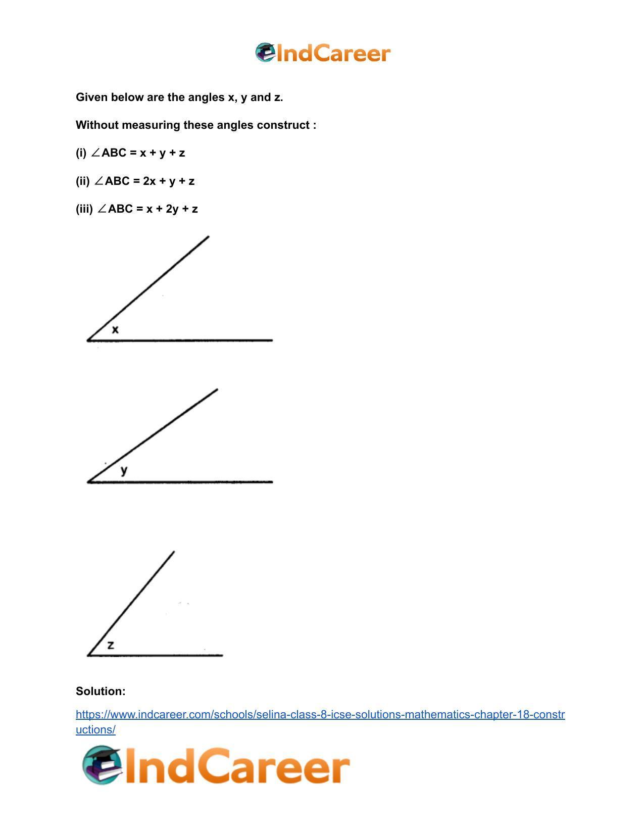 Selina Class 8 ICSE Solutions Mathematics : Chapter 18- Constructions - Page 5