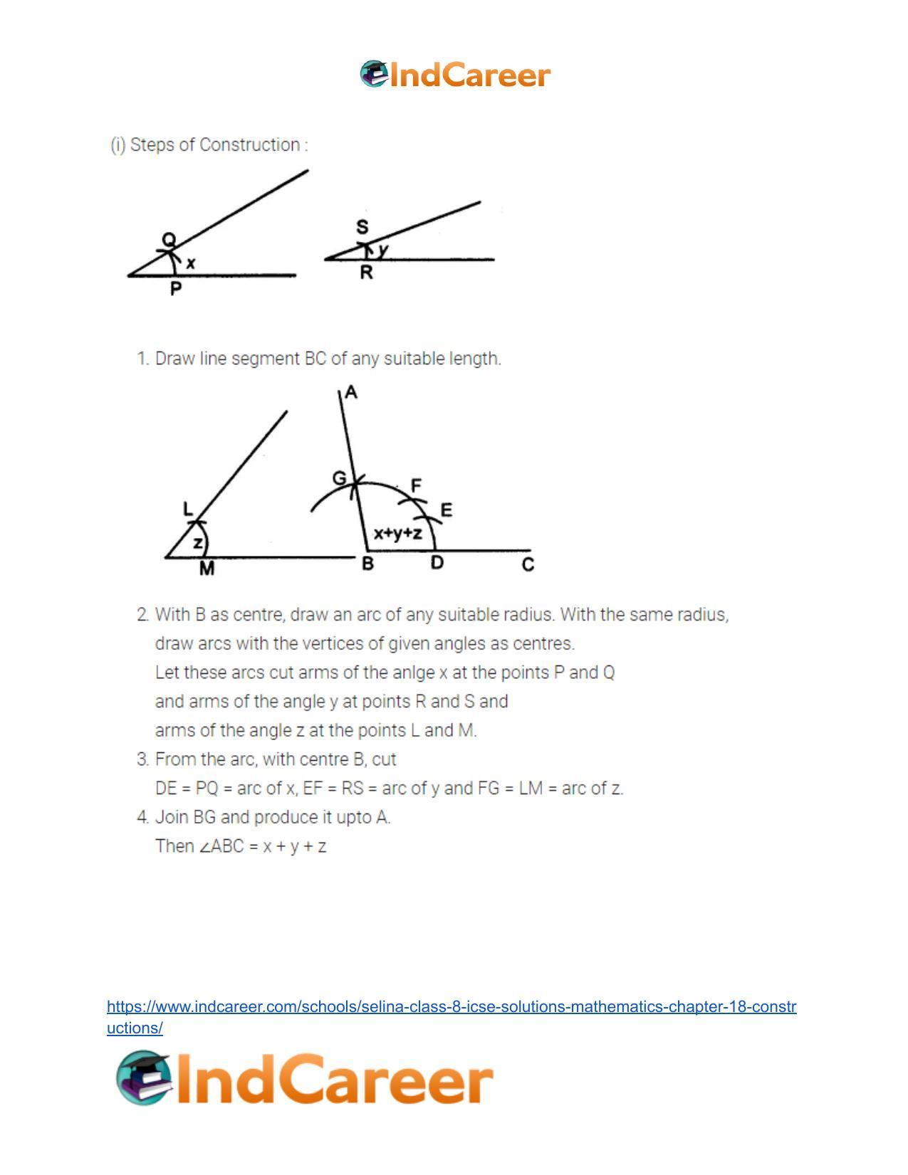 Selina Class 8 ICSE Solutions Mathematics : Chapter 18- Constructions - Page 6
