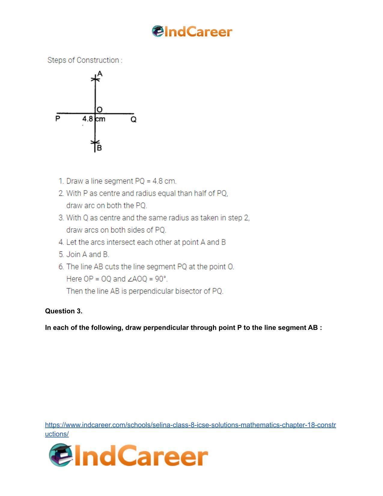 Selina Class 8 ICSE Solutions Mathematics : Chapter 18- Constructions - Page 14