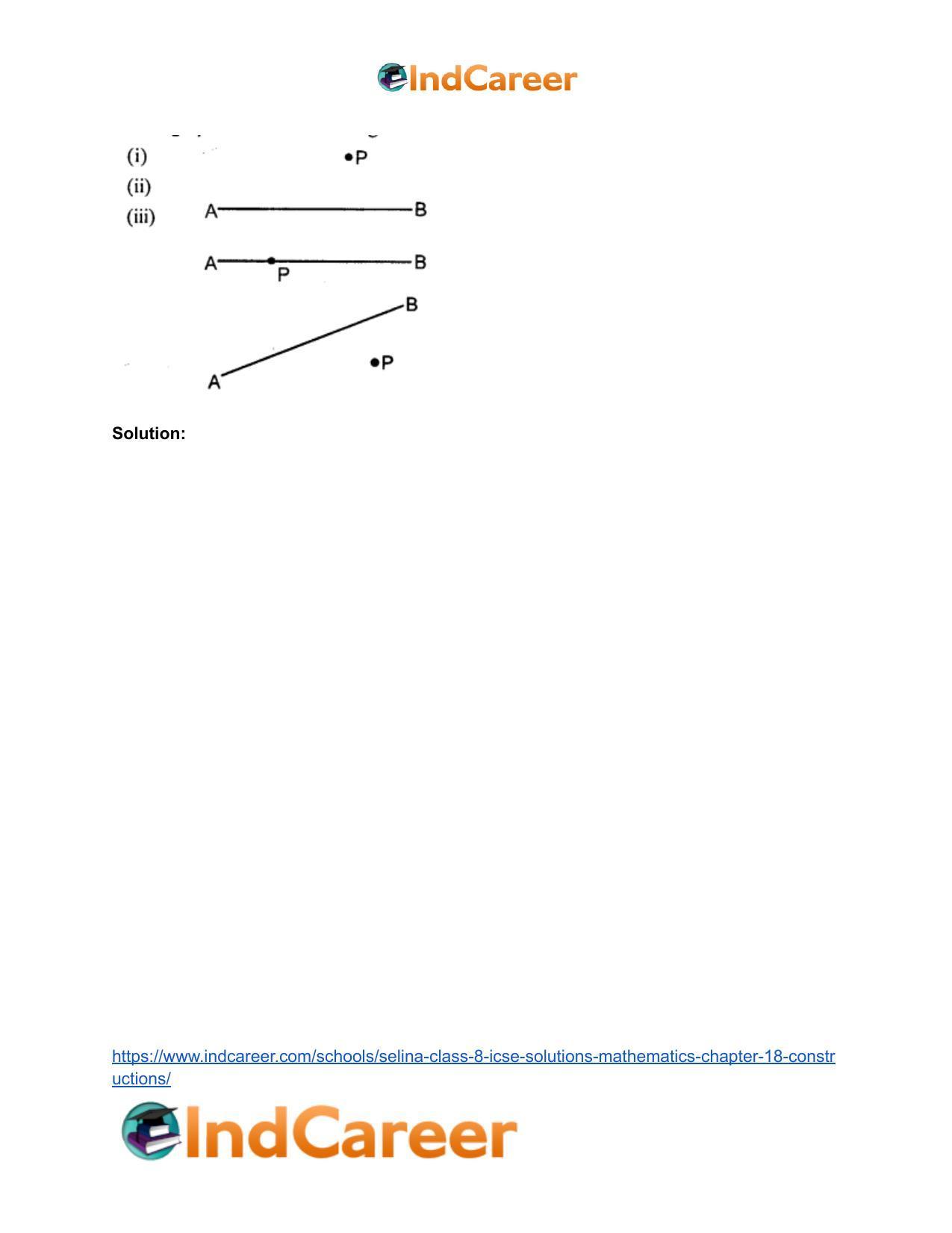 Selina Class 8 ICSE Solutions Mathematics : Chapter 18- Constructions - Page 15