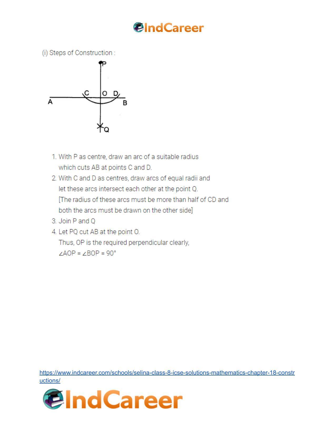 Selina Class 8 ICSE Solutions Mathematics : Chapter 18- Constructions - Page 16