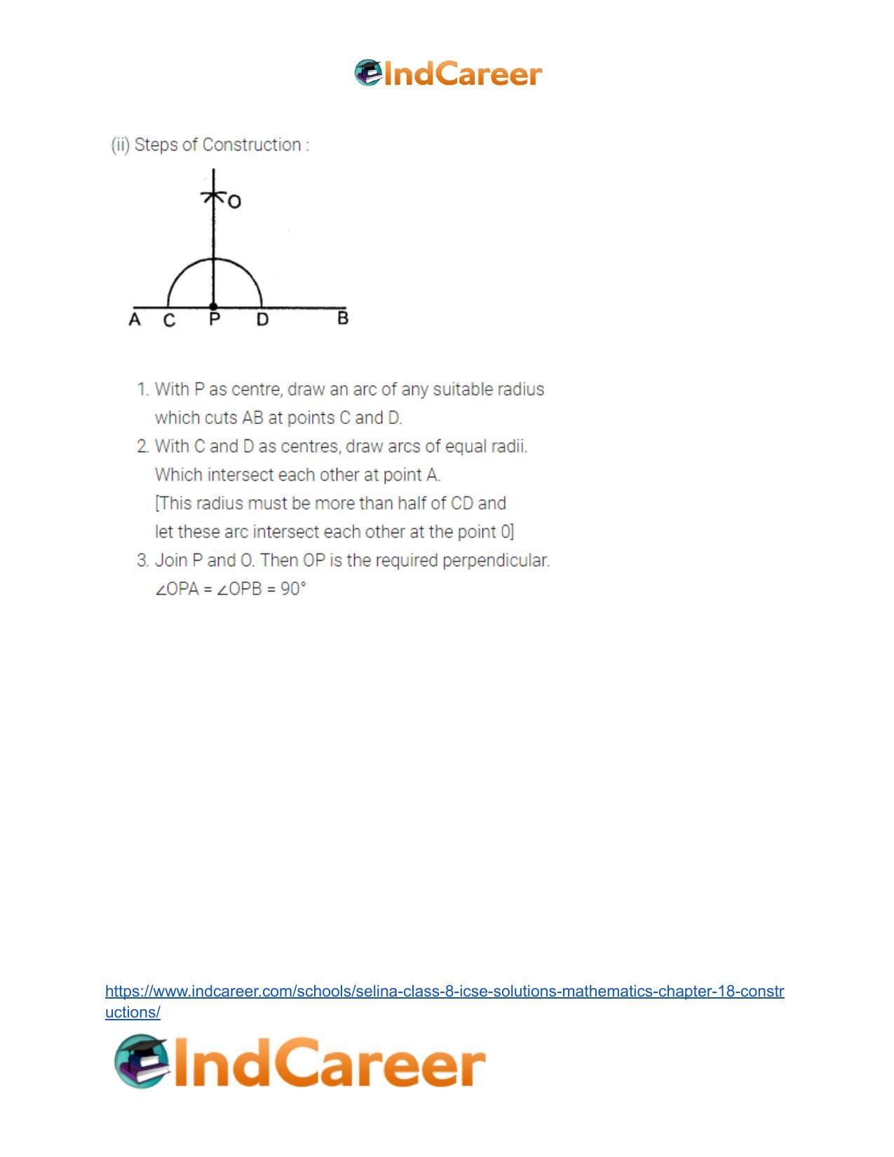 Selina Class 8 ICSE Solutions Mathematics : Chapter 18- Constructions - Page 17