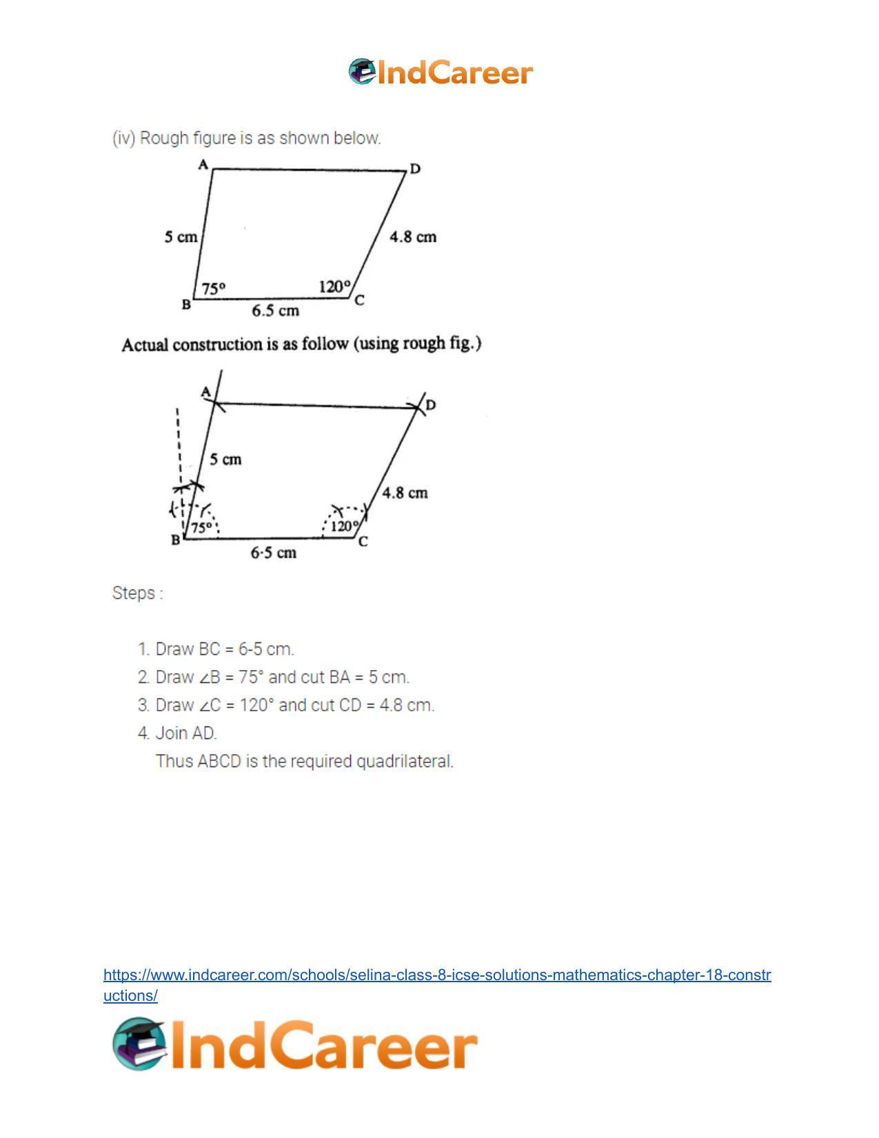 Selina Class 8 ICSE Solutions Mathematics : Chapter 18- Constructions - Page 31