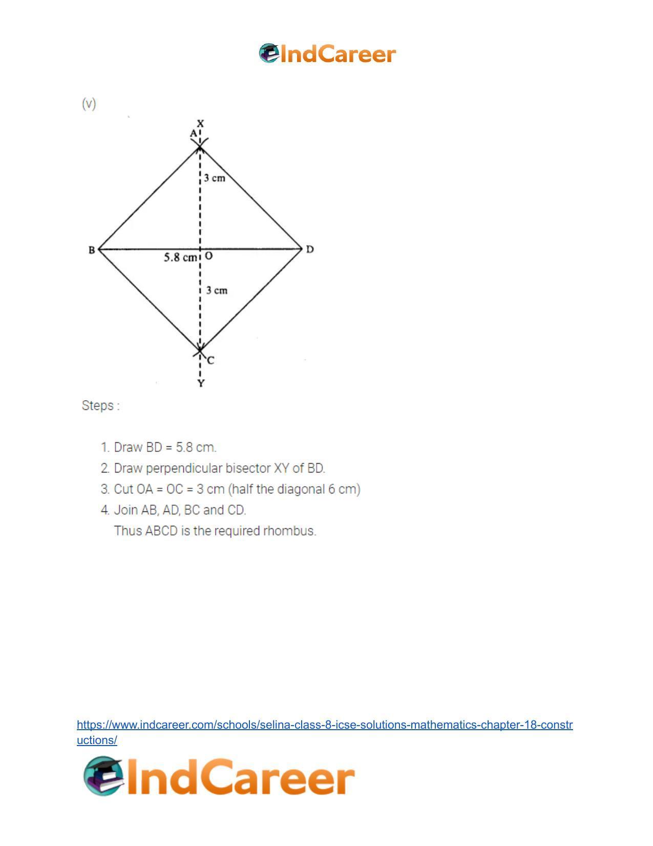 Selina Class 8 ICSE Solutions Mathematics : Chapter 18- Constructions - Page 53