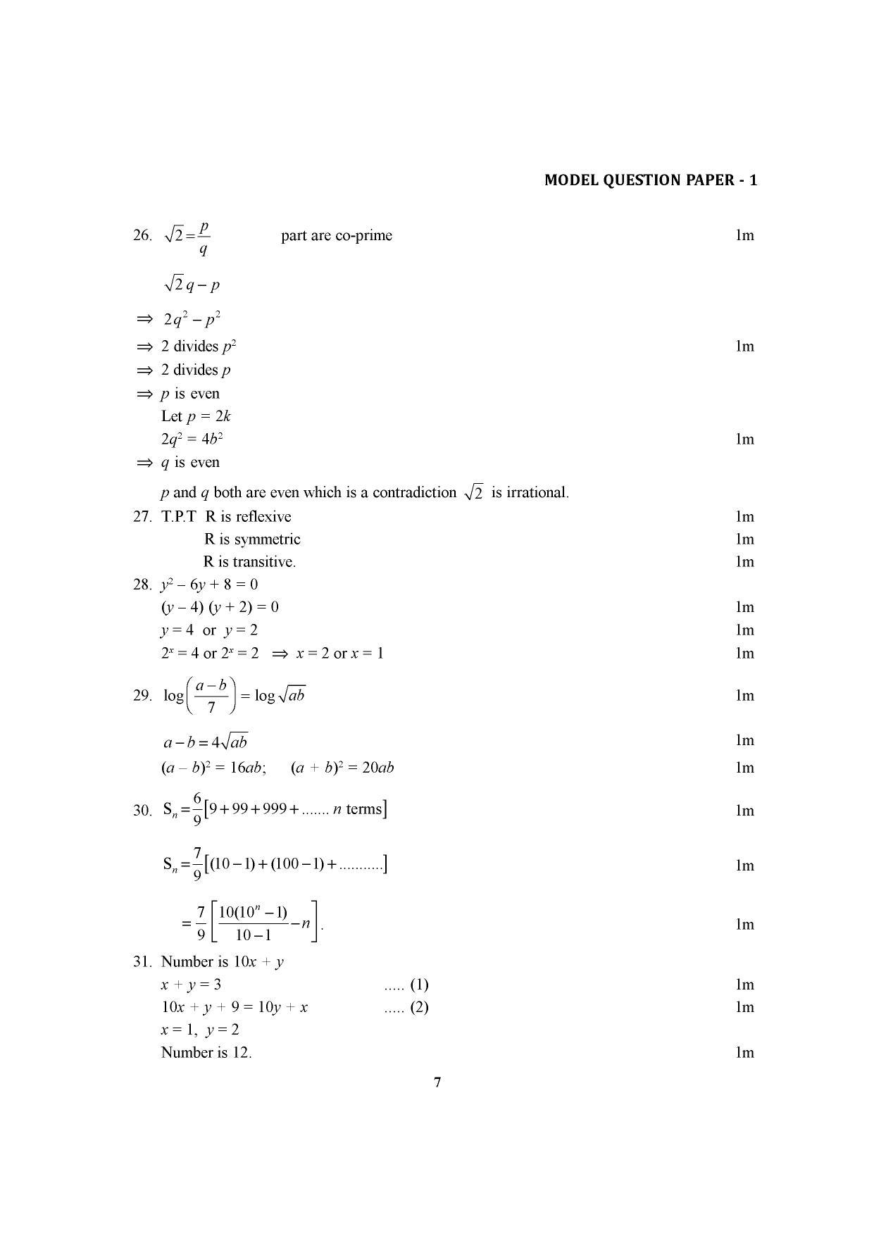 Karnataka 1st PUC Question Bank for Basic Maths - Page 11