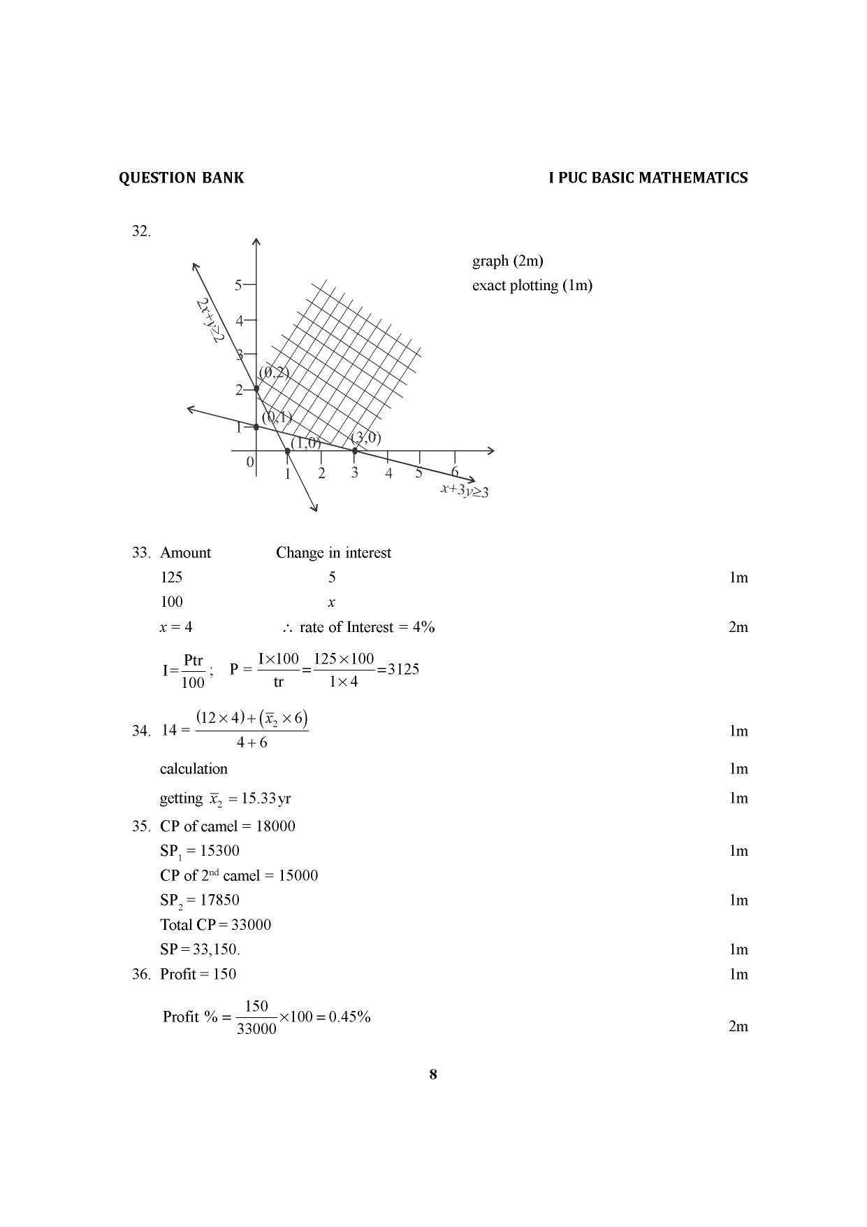 Karnataka 1st PUC Question Bank for Basic Maths - Page 12
