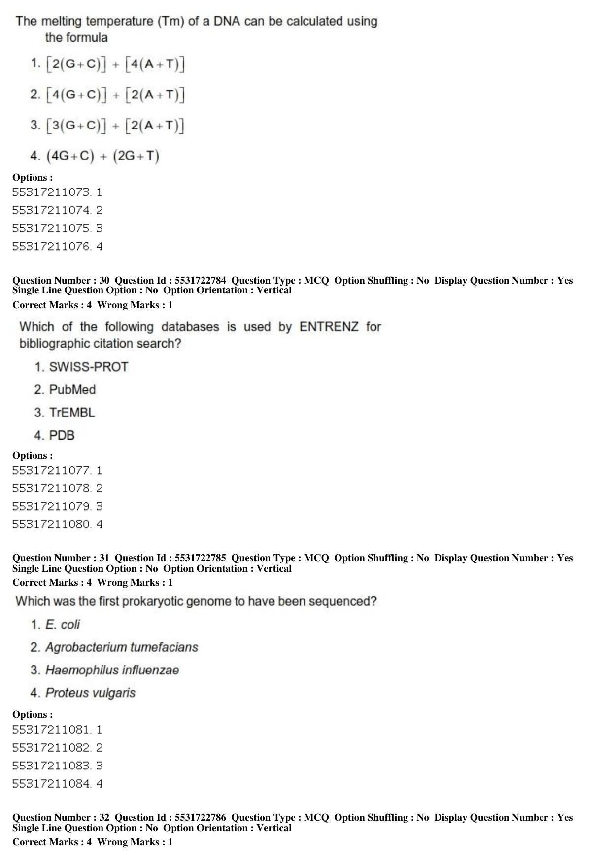 ICAR AIEEA PG 2019 PLANT BIOTECHNOLOGY Question Paper - Page 11