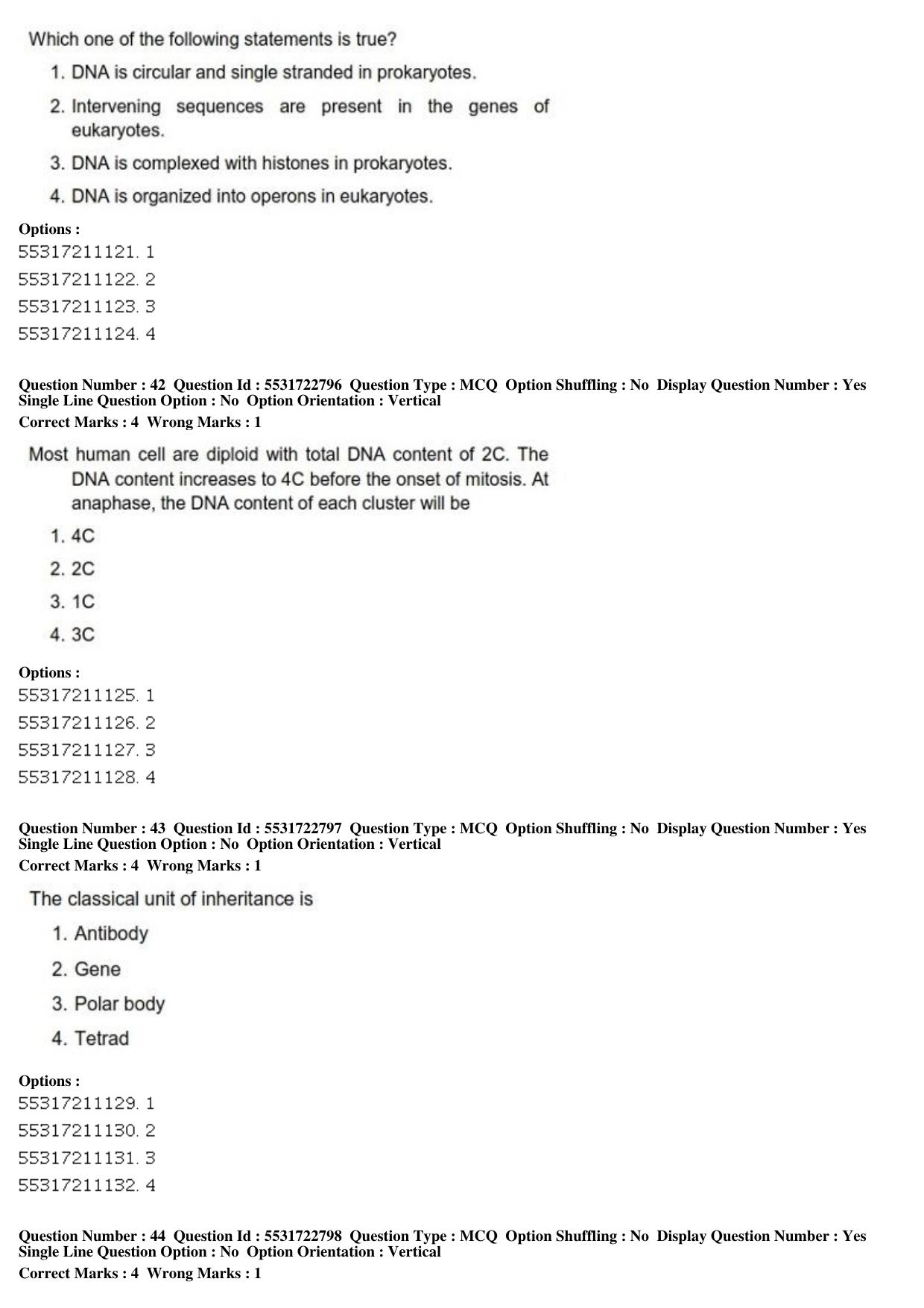 ICAR AIEEA PG 2019 PLANT BIOTECHNOLOGY Question Paper - Page 15