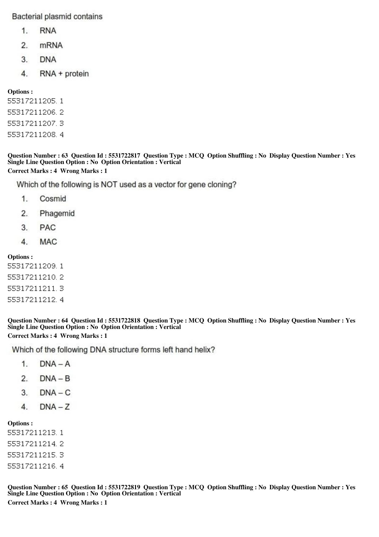 ICAR AIEEA PG 2019 PLANT BIOTECHNOLOGY Question Paper - Page 22