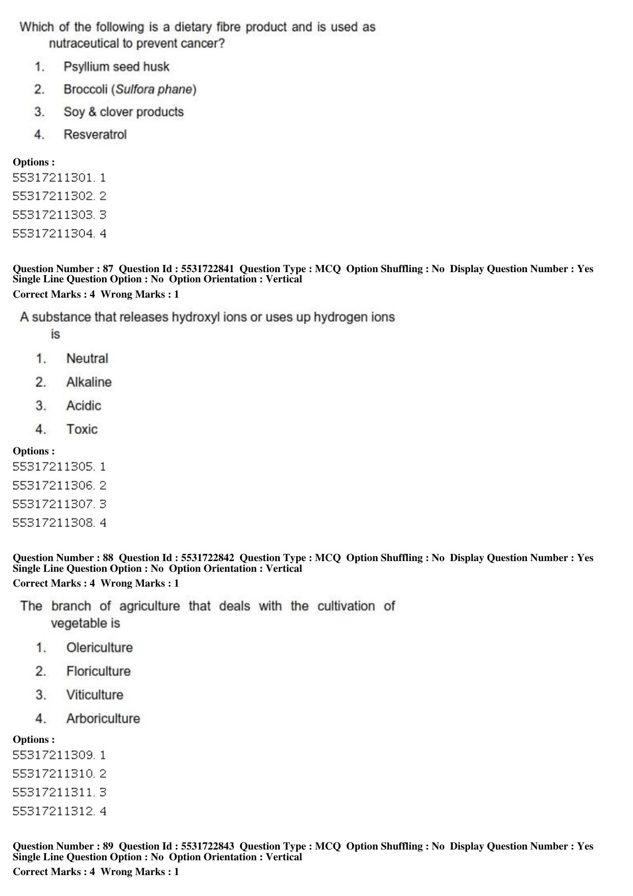 ICAR AIEEA PG 2019 PLANT BIOTECHNOLOGY Question Paper - Page 30
