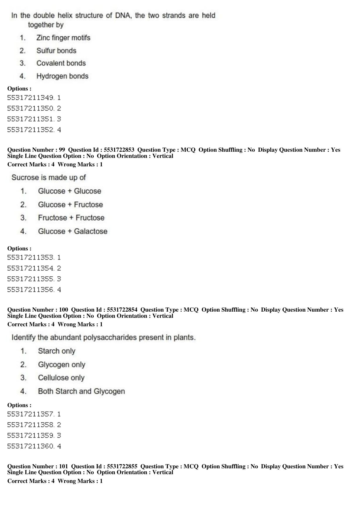 ICAR AIEEA PG 2019 PLANT BIOTECHNOLOGY Question Paper - Page 34