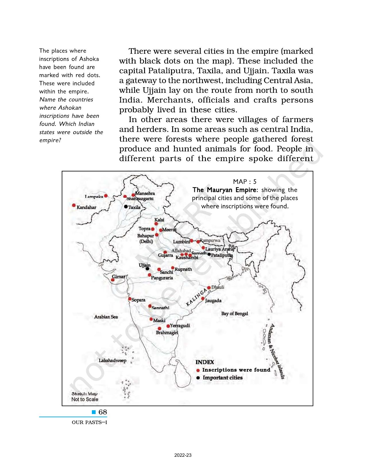 NCERT Book for Class 6 Social Science(History) : Chapter 7-Ashoka, The Emperor who Gave up War - Page 2