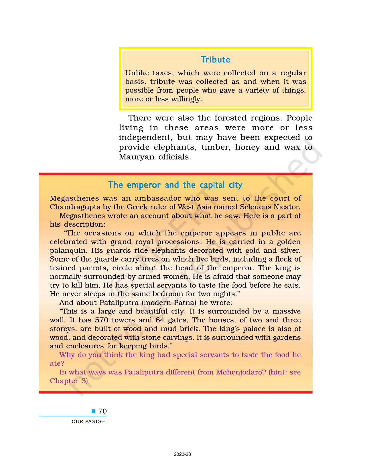 NCERT Book for Class 6 Social Science(History) : Chapter 7-Ashoka, The Emperor who Gave up War - Page 4