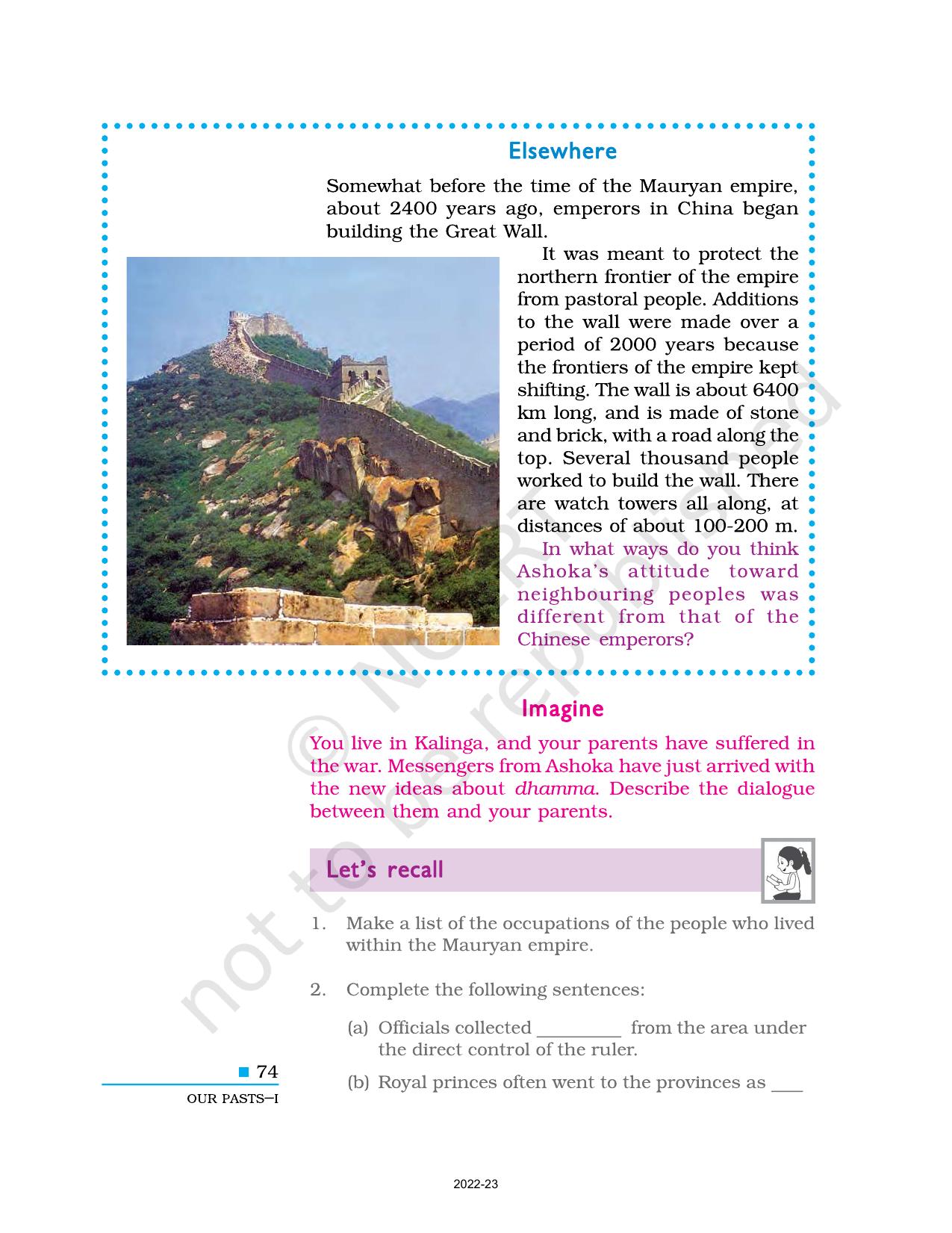 NCERT Book for Class 6 Social Science(History) : Chapter 7-Ashoka, The Emperor who Gave up War - Page 8