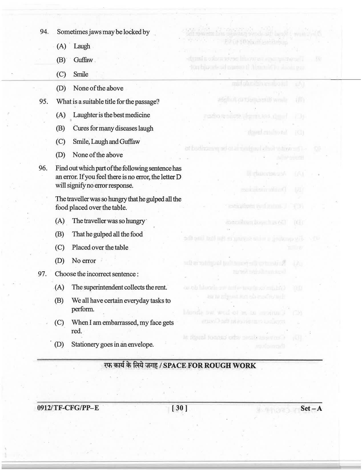 CG Pre B.A B.Ed / Pre B.Sc. B.Ed 2019 Question Paper - Page 30