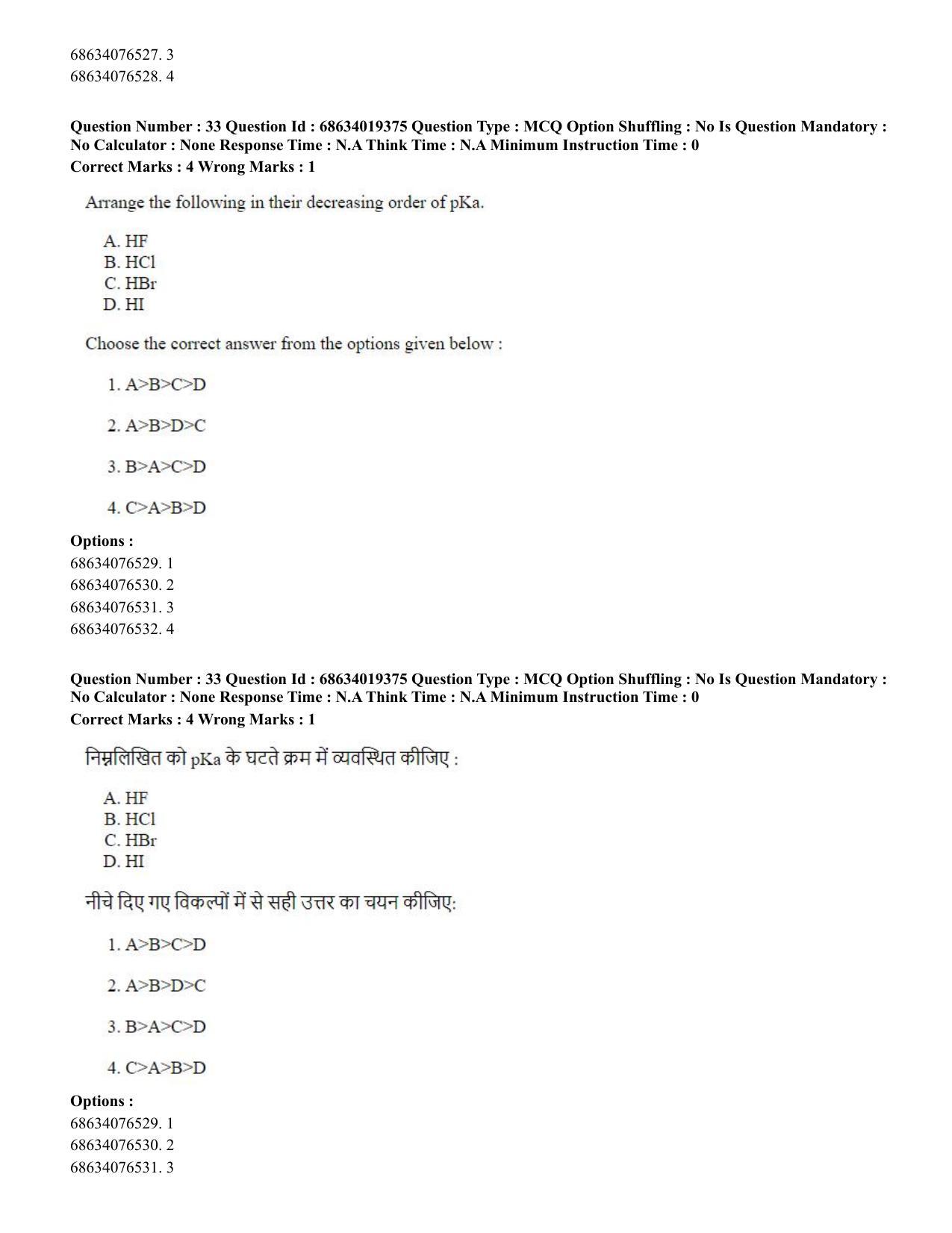 CUET PG 2023: SCQP23 – Pharmacy(HINDI) - Shift 2 (13-06-2023) Question Paper - Page 36