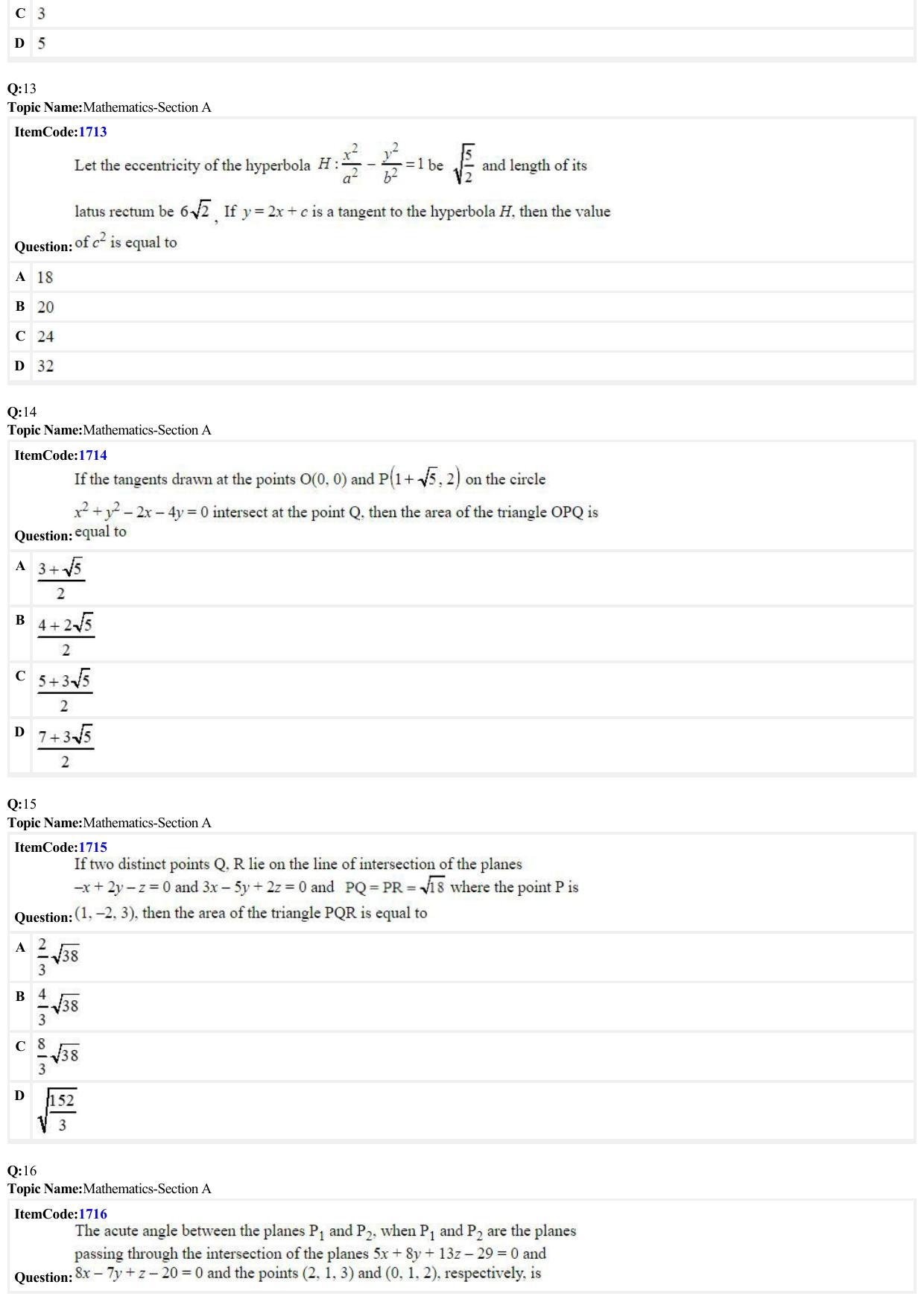 JEE Mains 2022: BTech English (Shift 1) 28-06-2022 Question Paper - Page 4