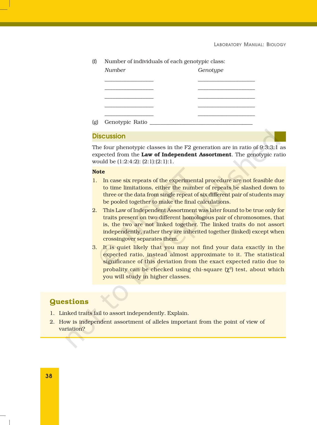 NCERT Laboratory Manuals for Class XII Biology - Exercise 10 - Page 4