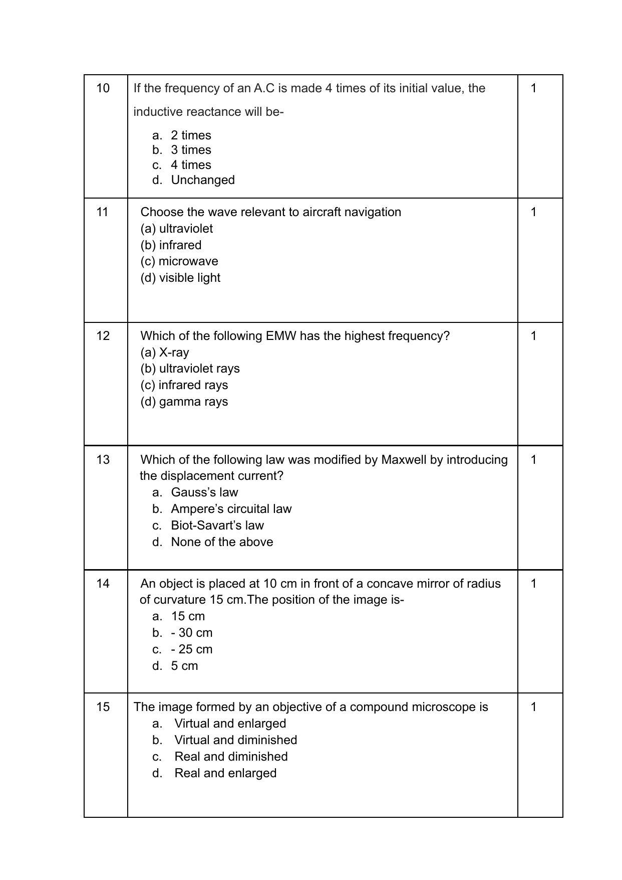 Edudel Class 12 Physics Sample Question Paper - Page 4