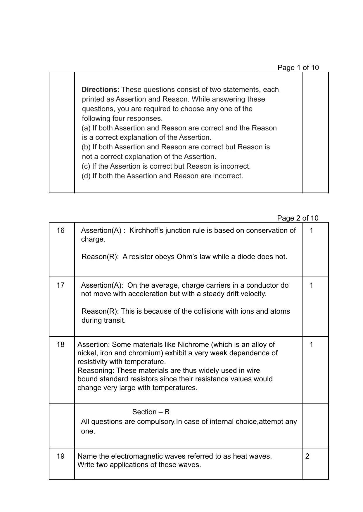 Edudel Class 12 Physics Sample Question Paper - Page 5