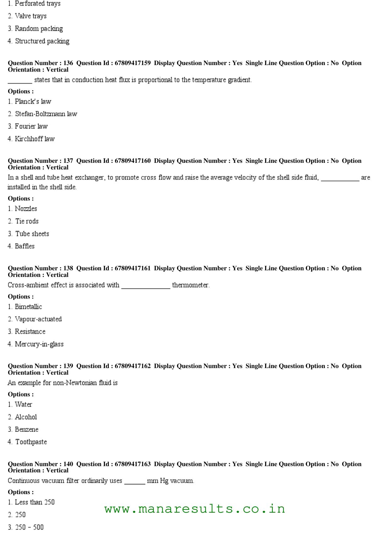 AP ECET 2018 - Chemical Engineering Old Previous Question Papers - Page 45