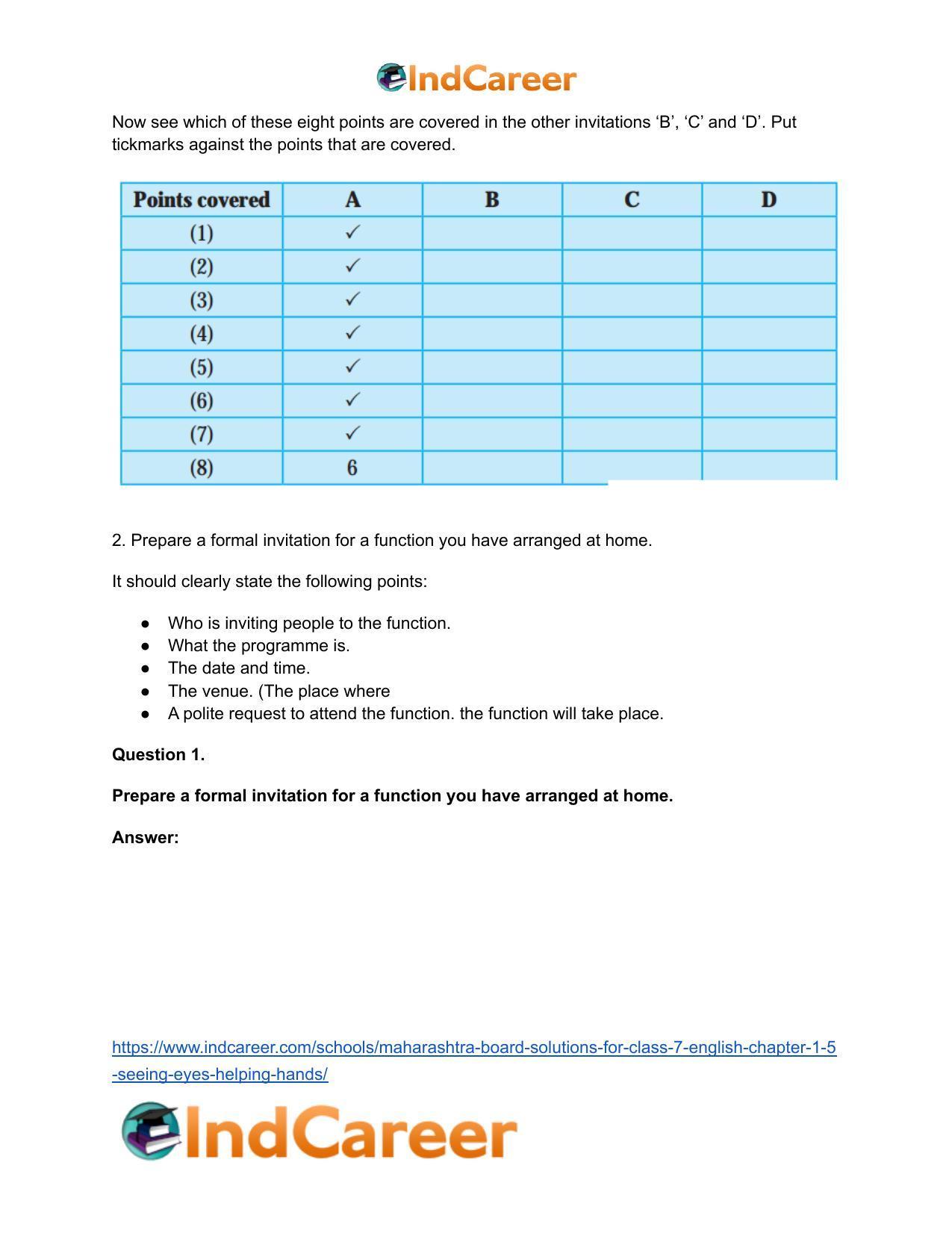 Maharashtra Board Solutions for Class 7- English: Chapter 1.5- Seeing Eyes Helping Hands - Page 3
