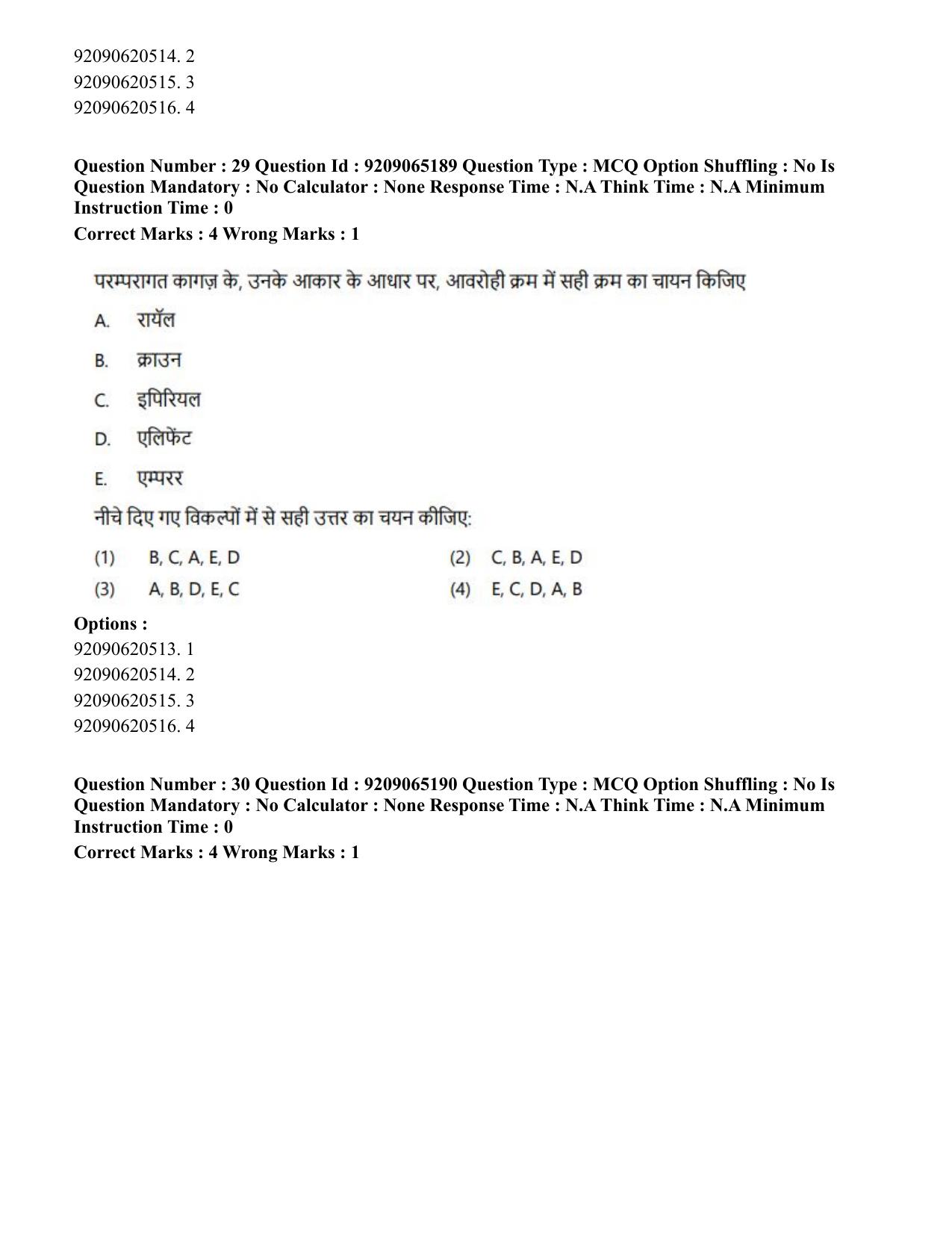 CUET PG 2023: HUQP03 – Applied Arts (Hindi)-Shift-2 (06-06-2023) Question Paper - Page 30