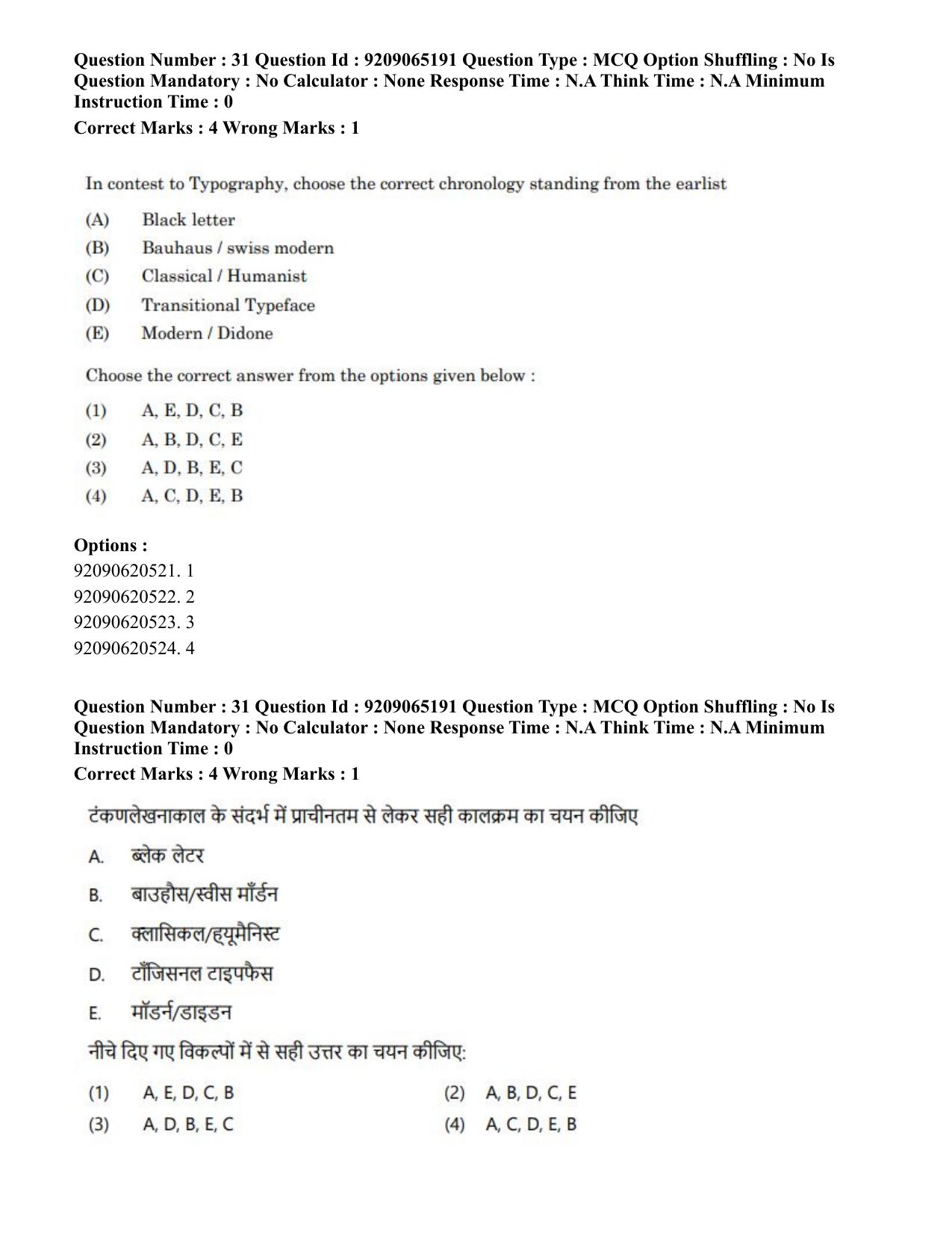 CUET PG 2023: HUQP03 – Applied Arts (Hindi)-Shift-2 (06-06-2023) Question Paper - Page 32