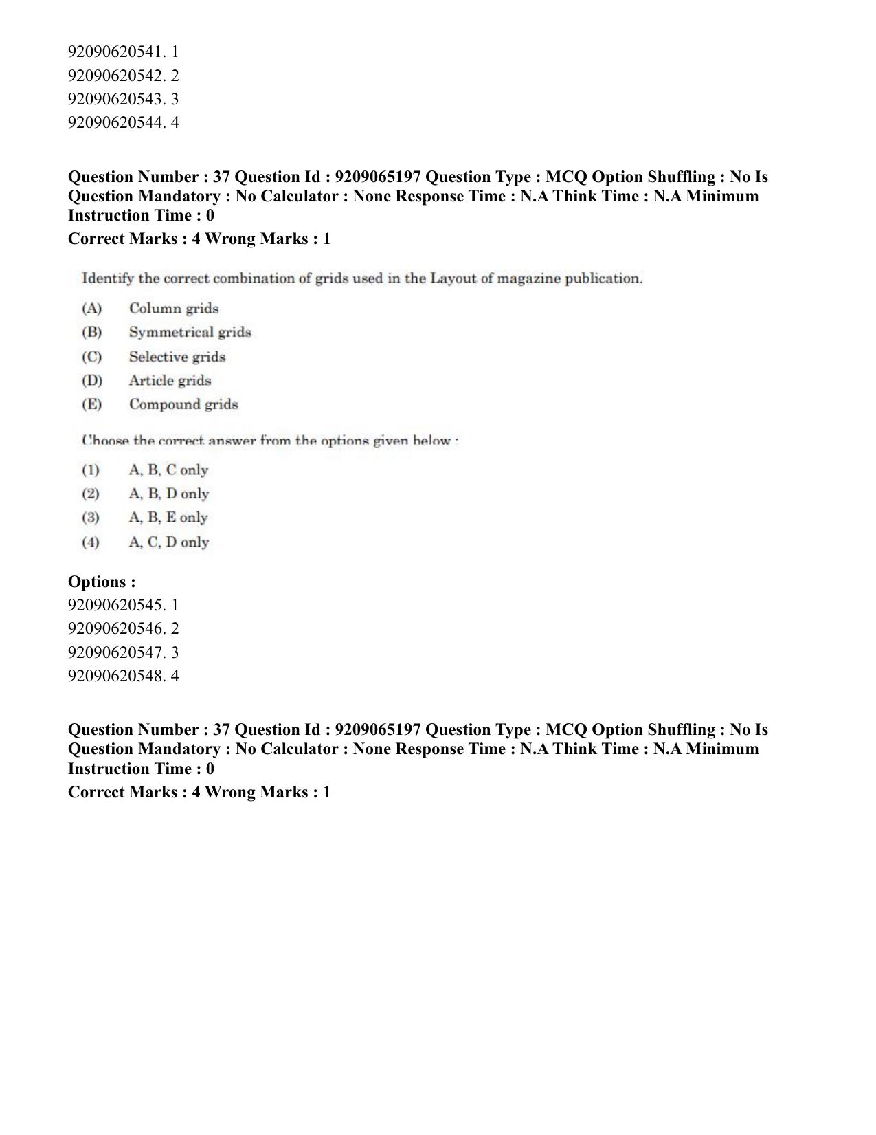 CUET PG 2023: HUQP03 – Applied Arts (Hindi)-Shift-2 (06-06-2023) Question Paper - Page 39