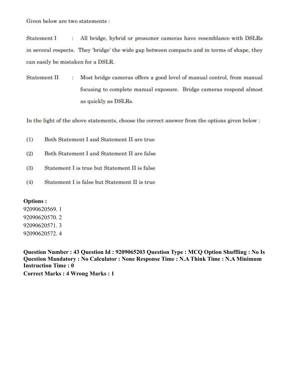 CUET PG 2023: HUQP03 – Applied Arts (Hindi)-Shift-2 (06-06-2023) Question Paper - Page 47