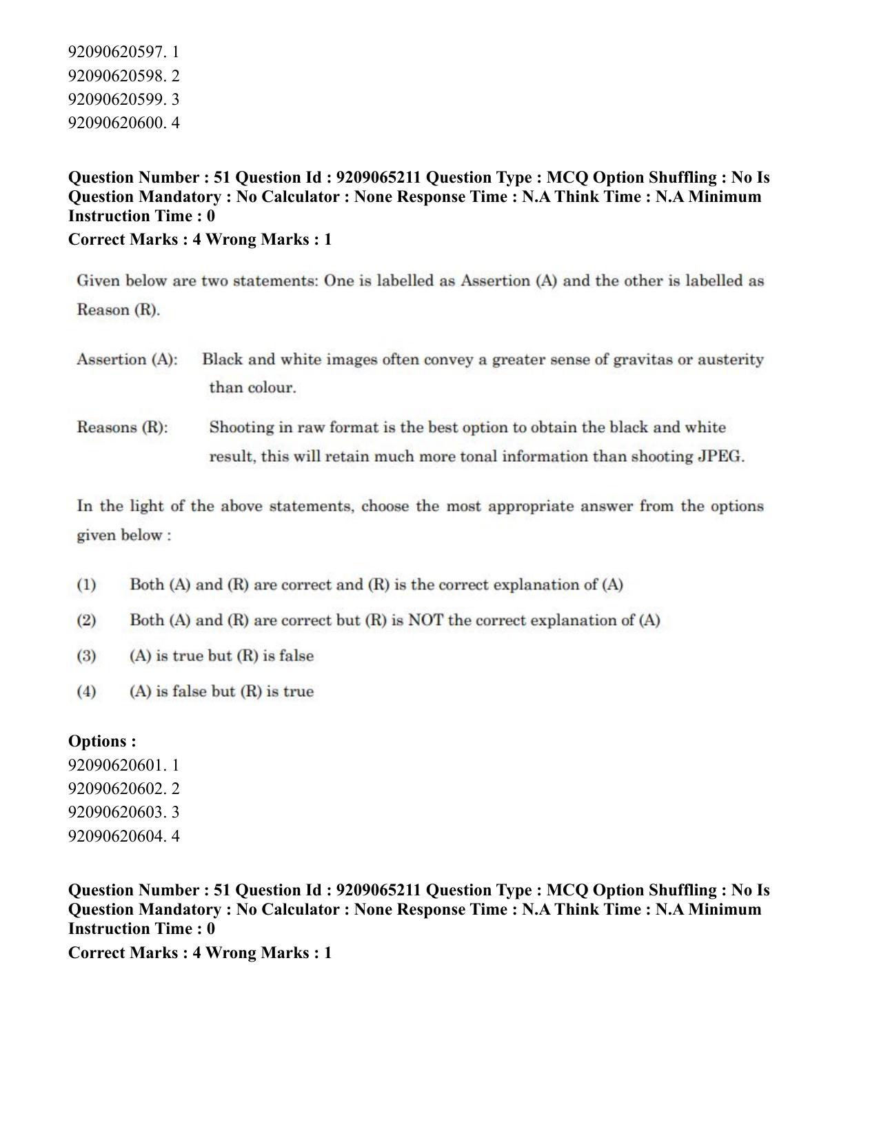 CUET PG 2023: HUQP03 – Applied Arts (Hindi)-Shift-2 (06-06-2023) Question Paper - Page 60