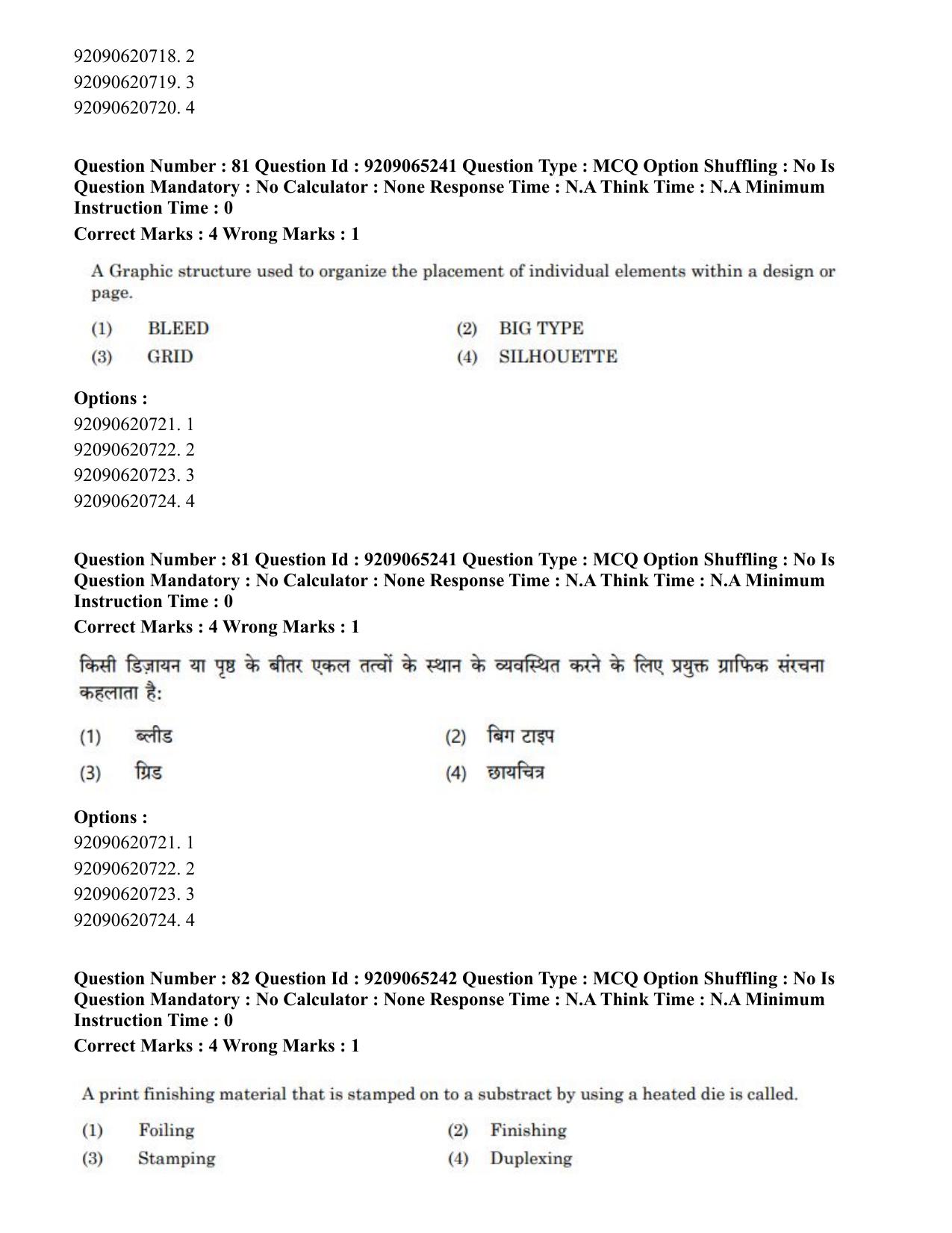 CUET PG 2023: HUQP03 – Applied Arts (Hindi)-Shift-2 (06-06-2023) Question Paper - Page 89