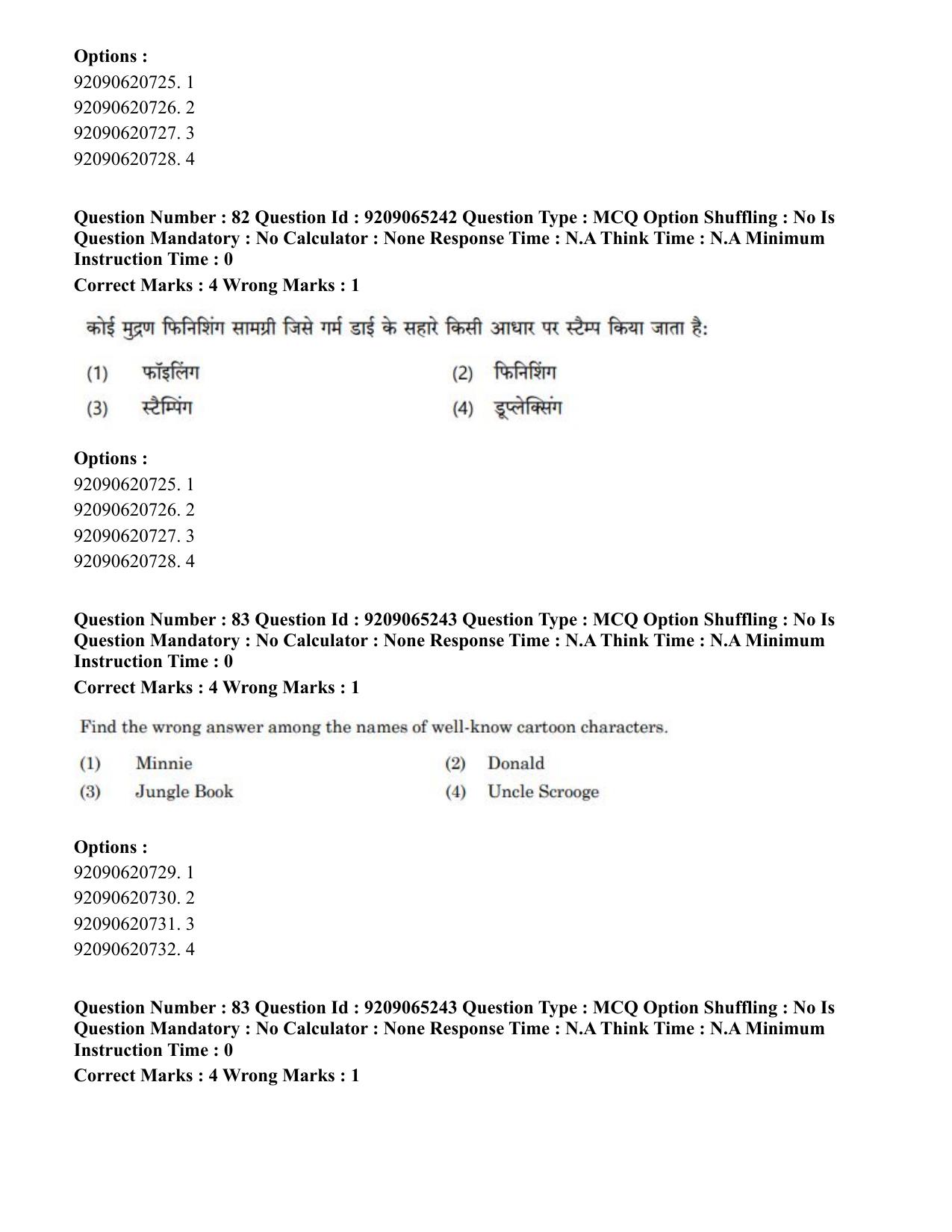 CUET PG 2023: HUQP03 – Applied Arts (Hindi)-Shift-2 (06-06-2023) Question Paper - Page 90