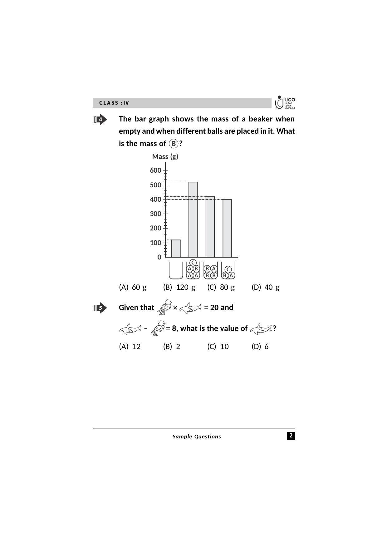 UCO Sample Papers for Class 4 - Page 2