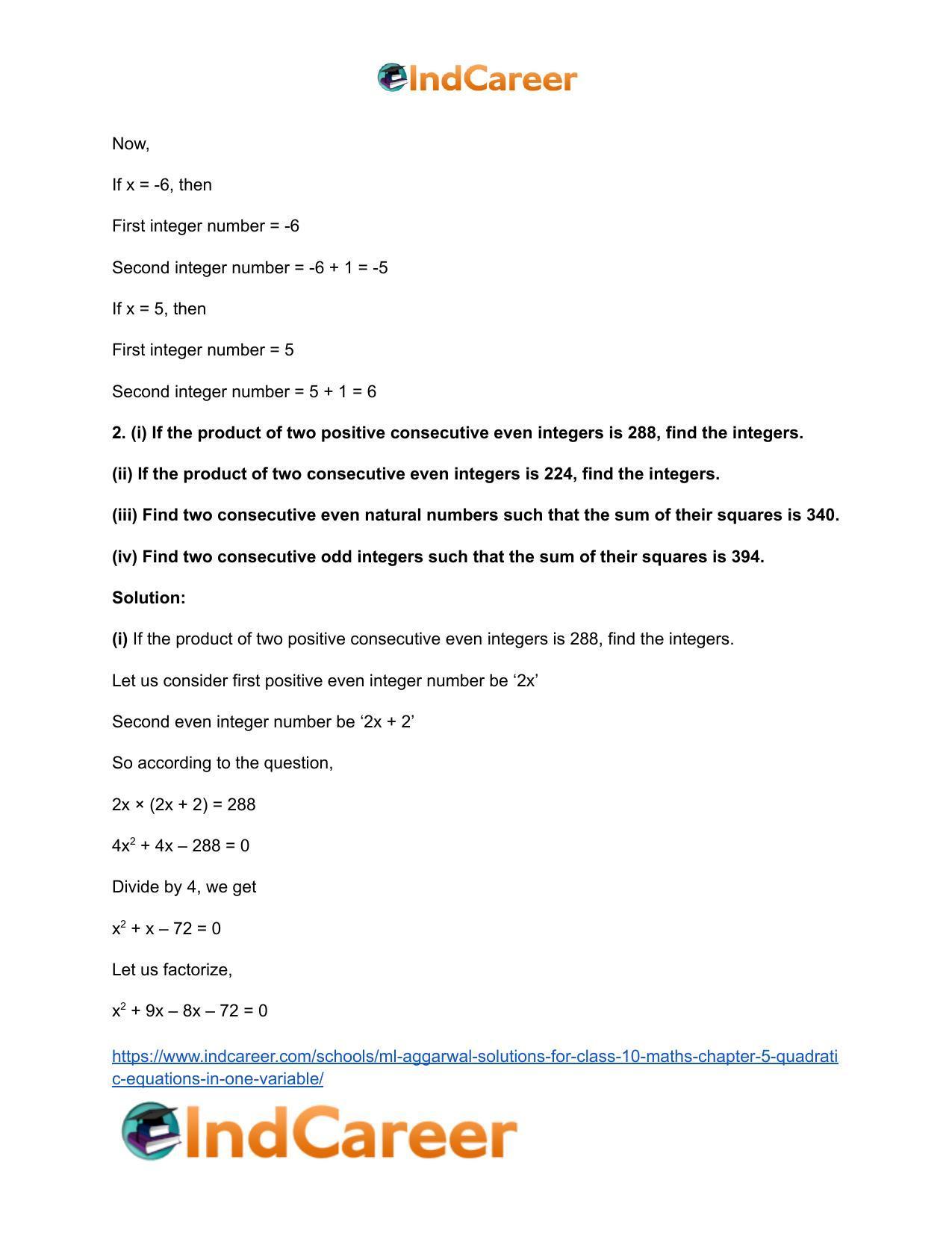 ML Aggarwal Solutions for Class 10 Maths Chapter 5- Quadratic Equations in One Variable - Page 79