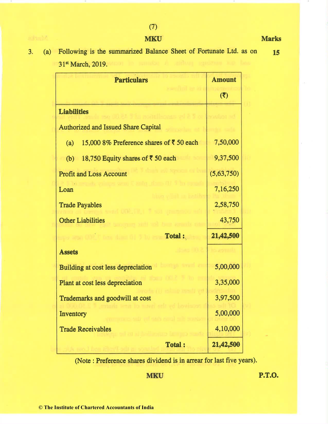 CA Inter Nov 2019 Question Paper - Paper 5 – Advanced Accounting - Page 7