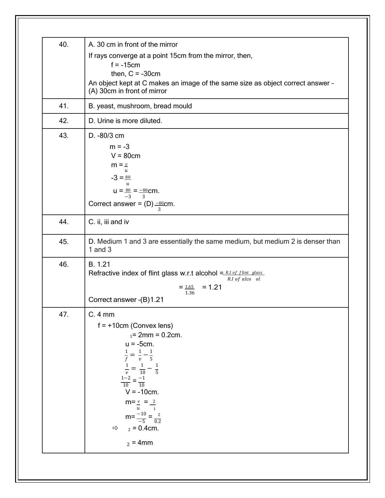 CBSE Class 10 Science Marking Scheme and Solutions 2021-22 - Page 3